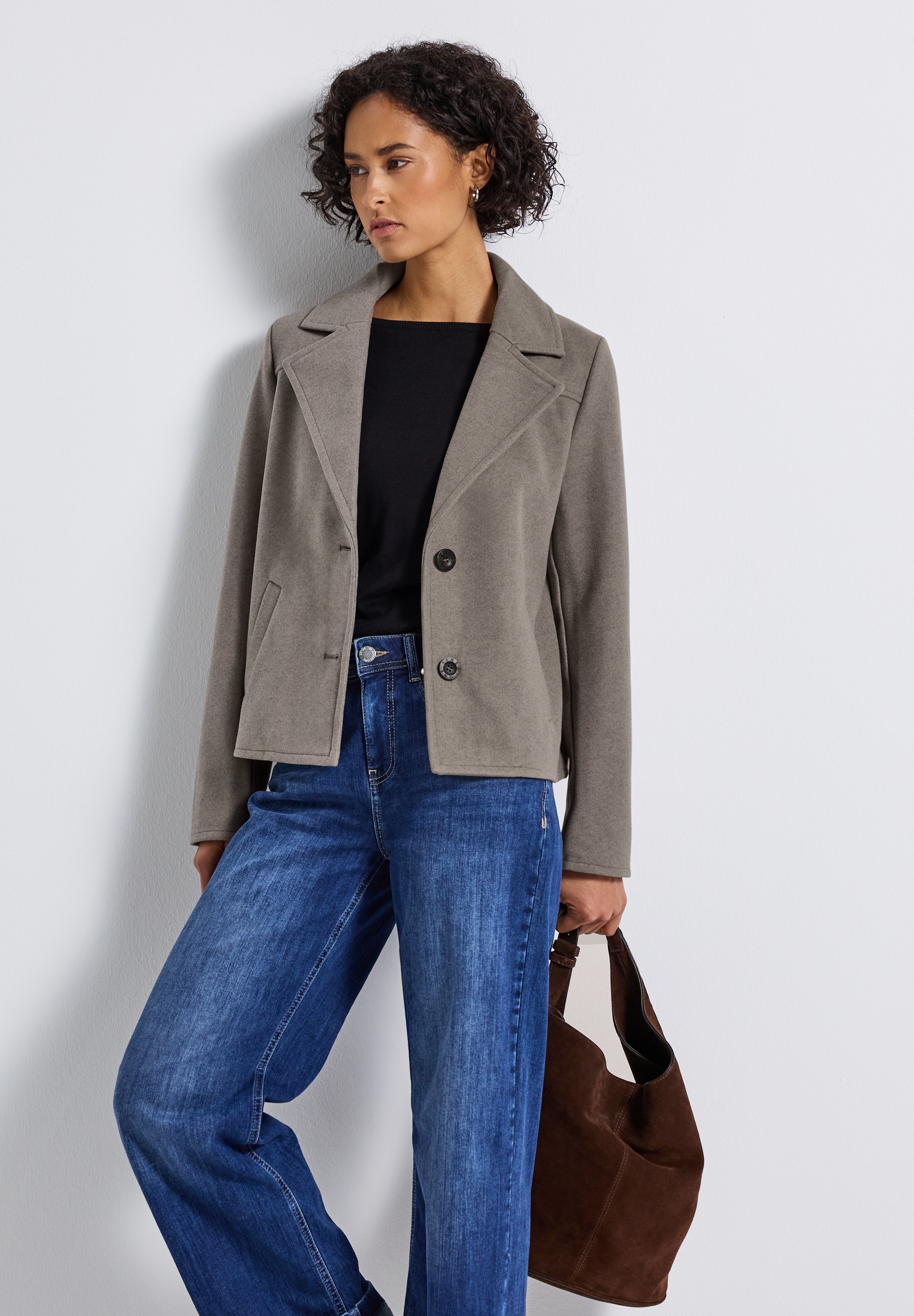 STREET ONE Kurzjacke ohne Kapuze mit Reverskragen günstig online kaufen