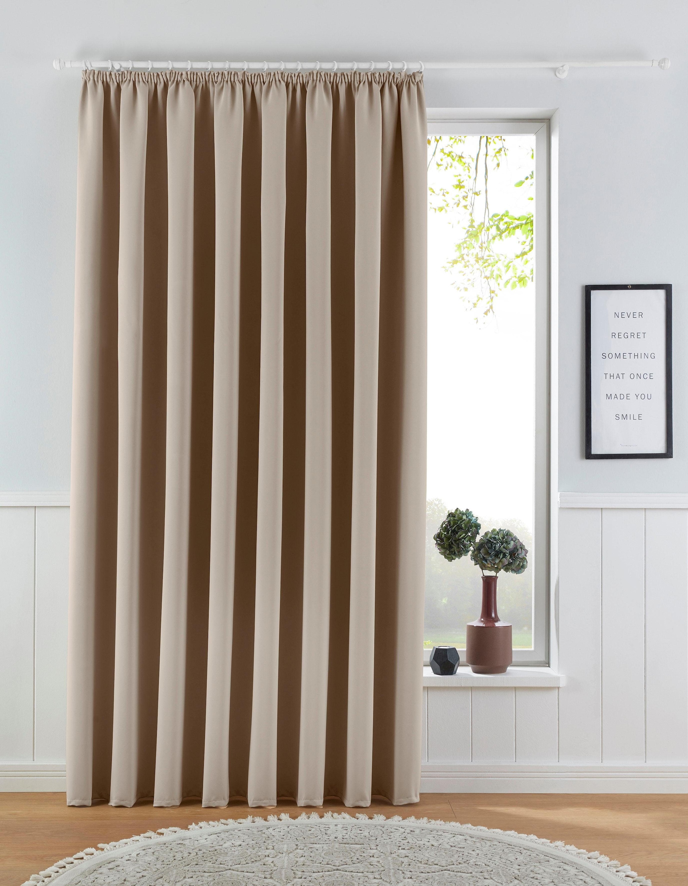 OTTO home Verdunkelungsvorhang "Solana" Kräuselband 1 Stk. tlg. Breite 280 günstig online kaufen