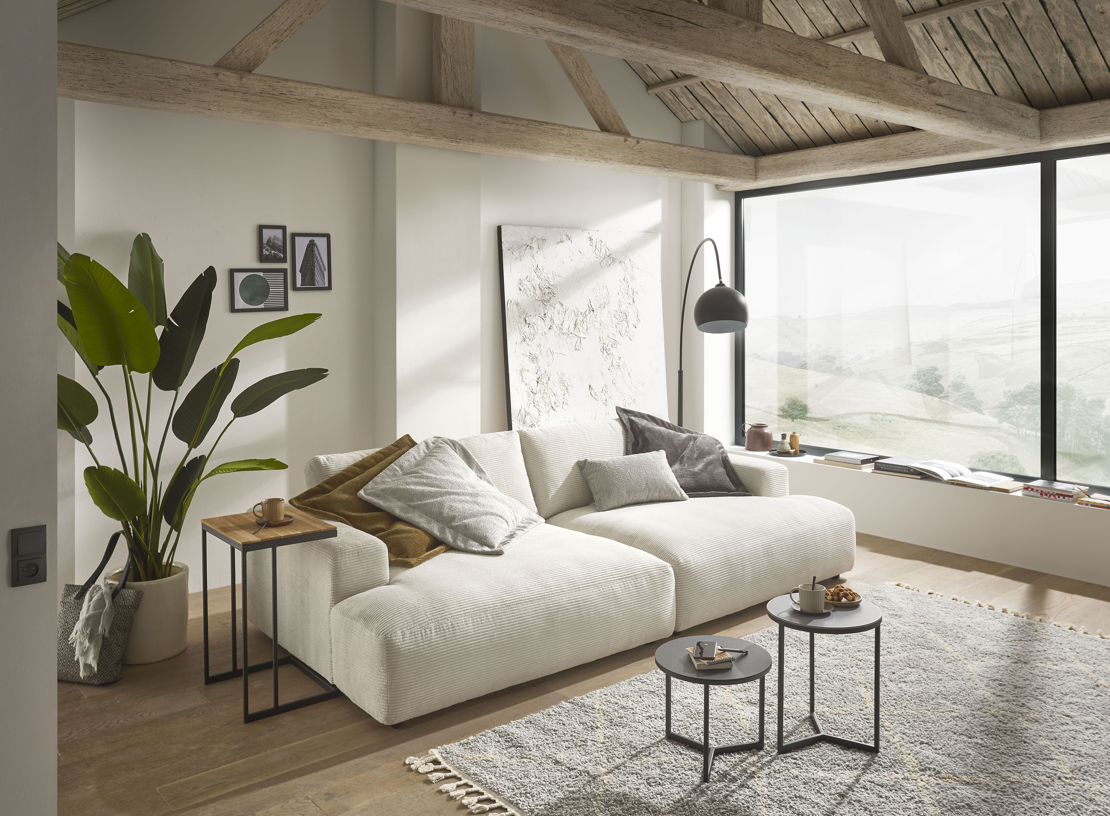 Musterring Loungesofa "Lucia Big Sofa, bequem, Mega-Sitzfläche, Cord Bezug, viel Platz" Cord-Bezug, Breite 292 cm