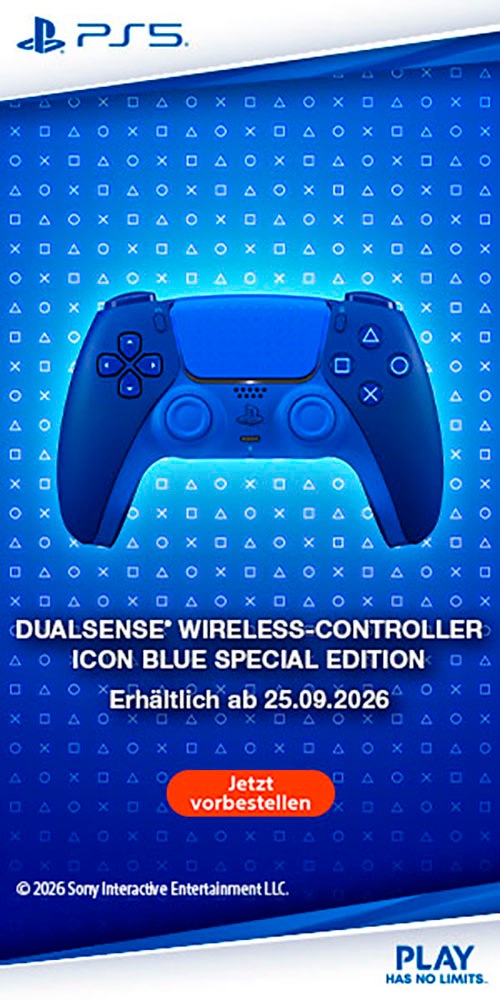 PlayStation 5 Wireless-Controller »DualSense Icon Blue Special Edition«