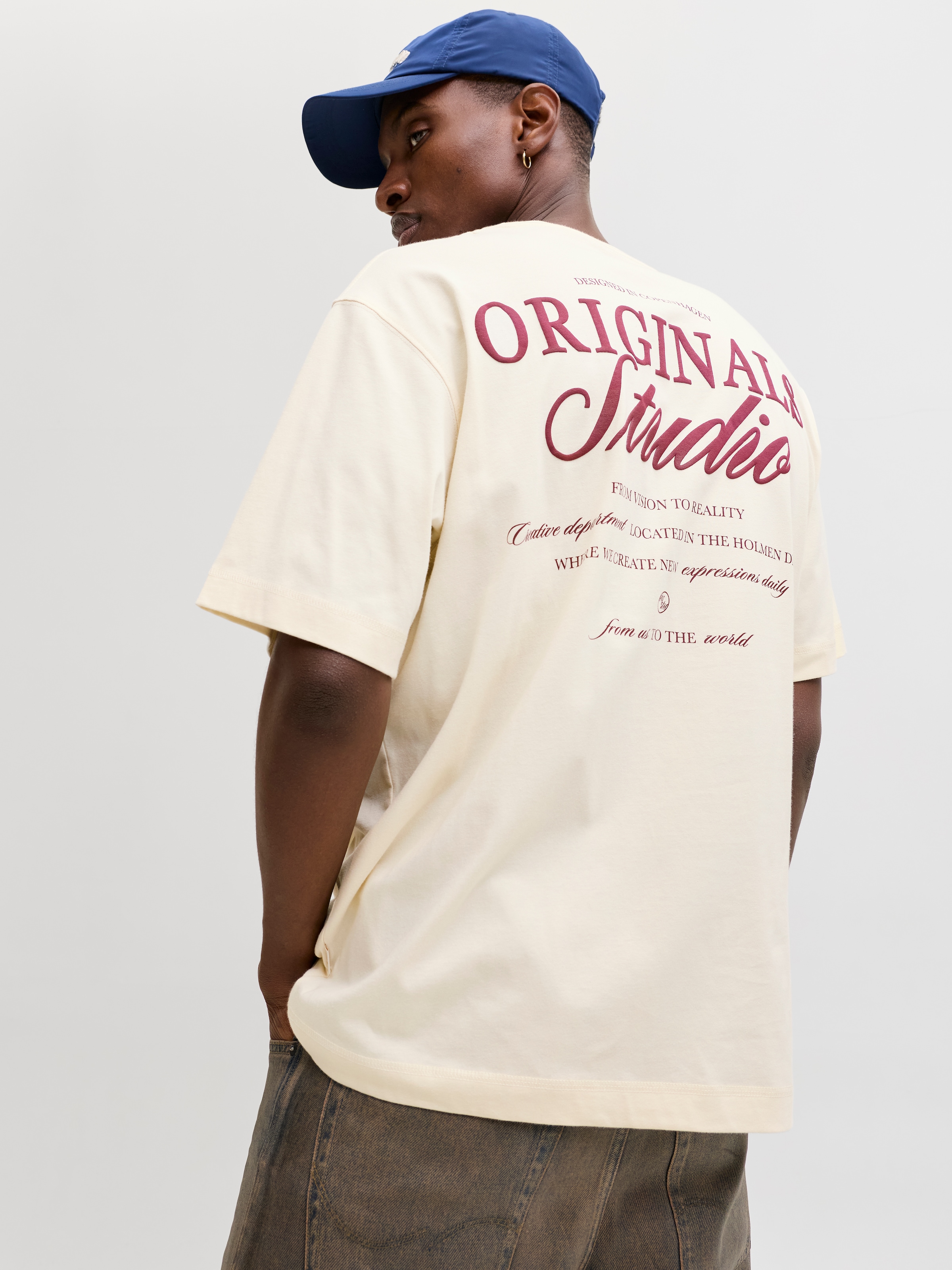 Jack & Jones Kurzarmshirt "JORNORREBRO TYPO TEE SS CREW NECK NOOS" Baumwoll günstig online kaufen