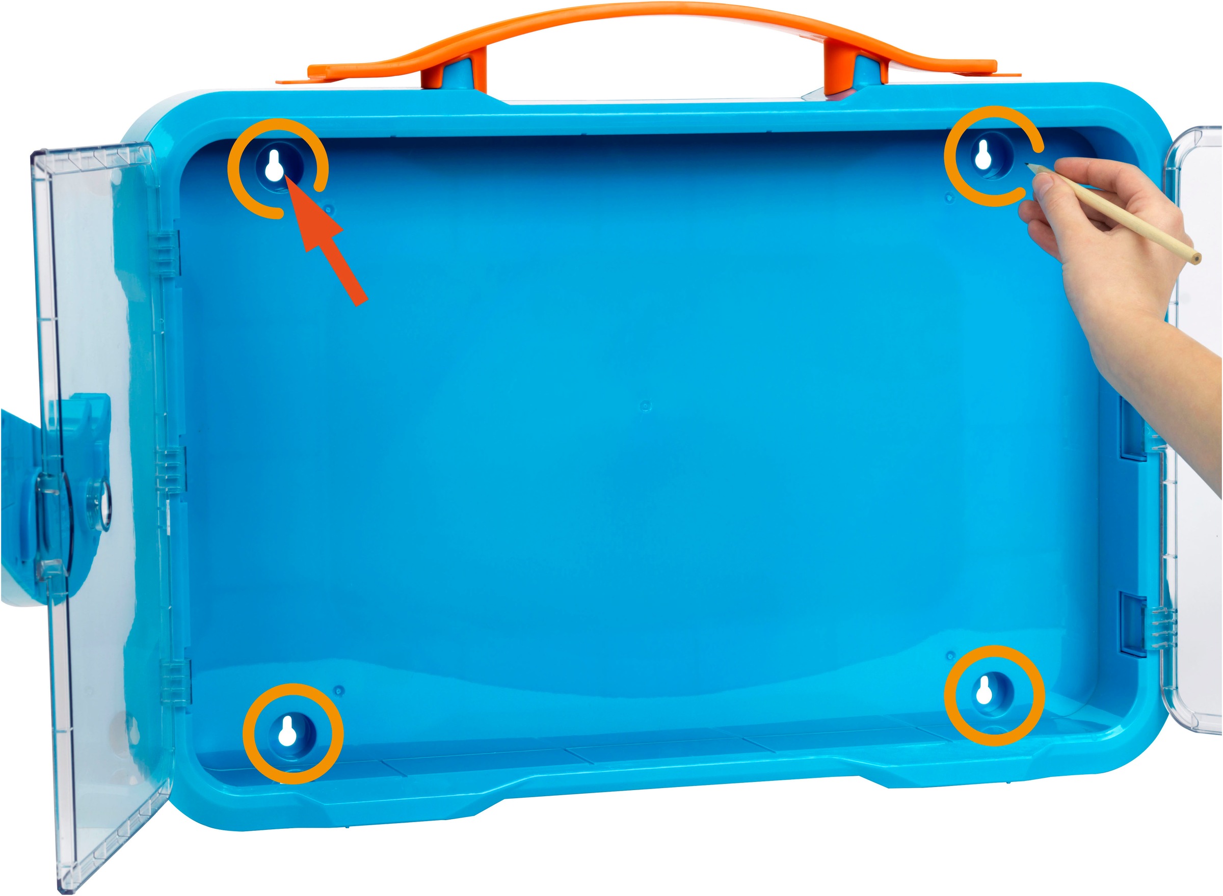 Klein Sammelkoffer »Sammelvitrine für 54 Autos«, mit leuchtendem Hot Wheels Logo