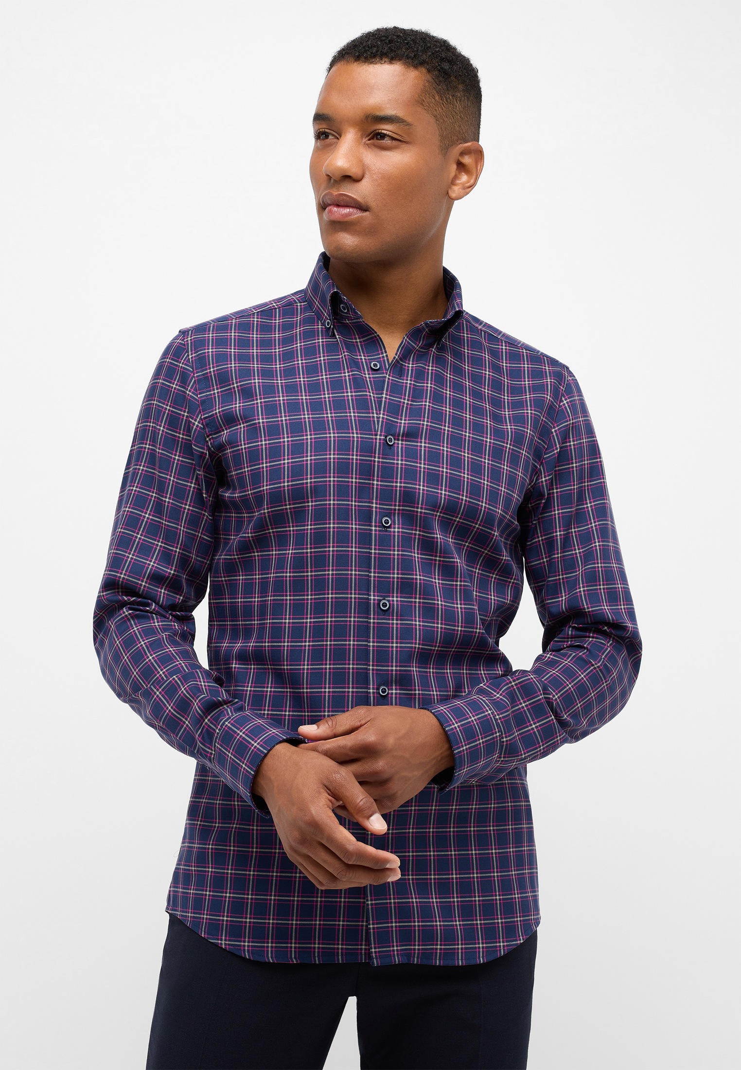 Eterna Langarmhemd "SLIM FIT" NON IRON (bügelfrei) günstig online kaufen