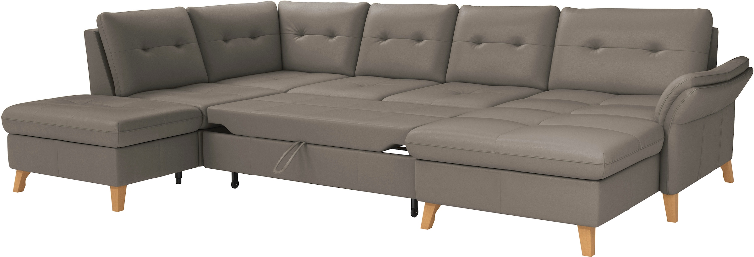 sit&more Wohnlandschaft »Göteborg«, inkl. Sitztiefenverstellung, wahlweise mit Bettfunktion & Bettkasten
