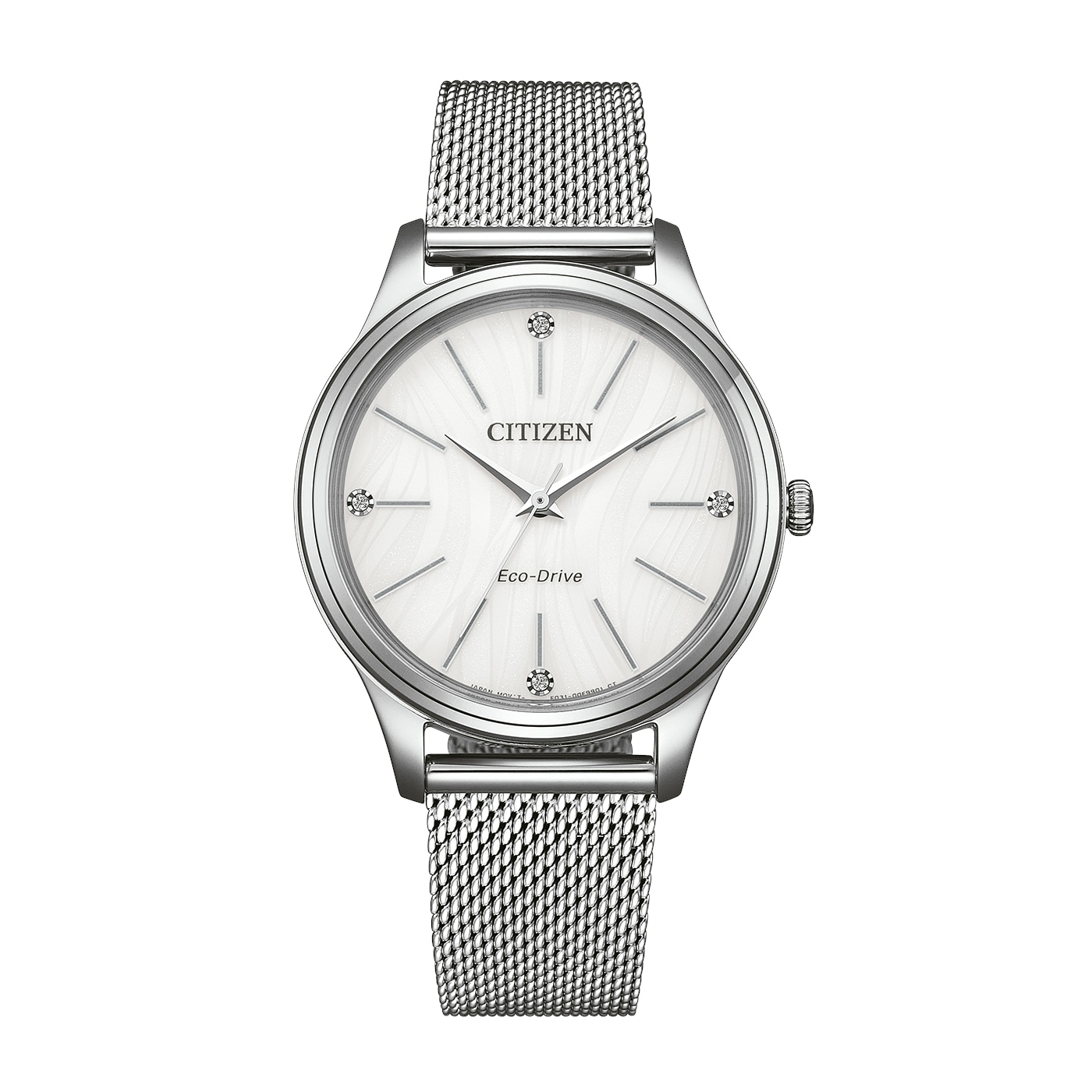 Citizen Solaruhr »Elegance / Mesh« Armbanduhr, Damenuhr, Edelstahlarmband, analog