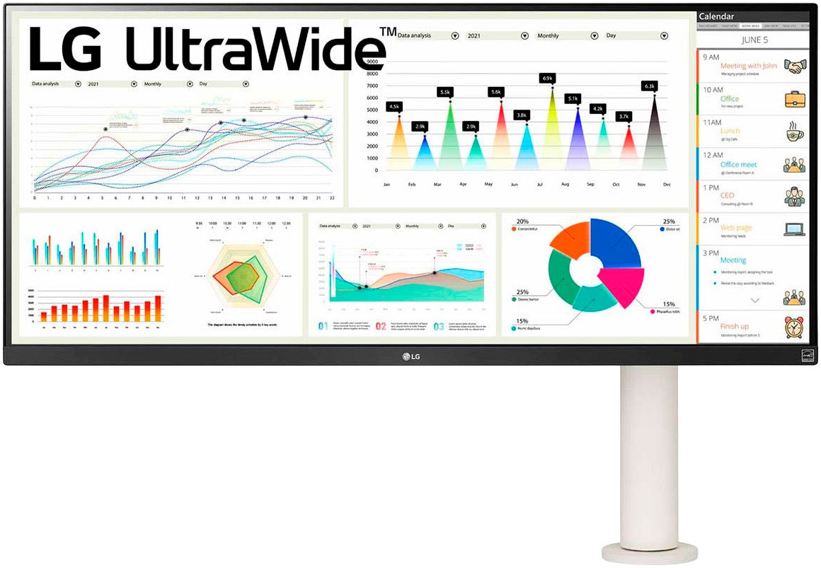 LG LED-Monitor »34WQ68X«, 87 cm/34 Zoll, 2560 x 1080 px, UWQHD, 5 ms Reaktionszeit, 60 Hz