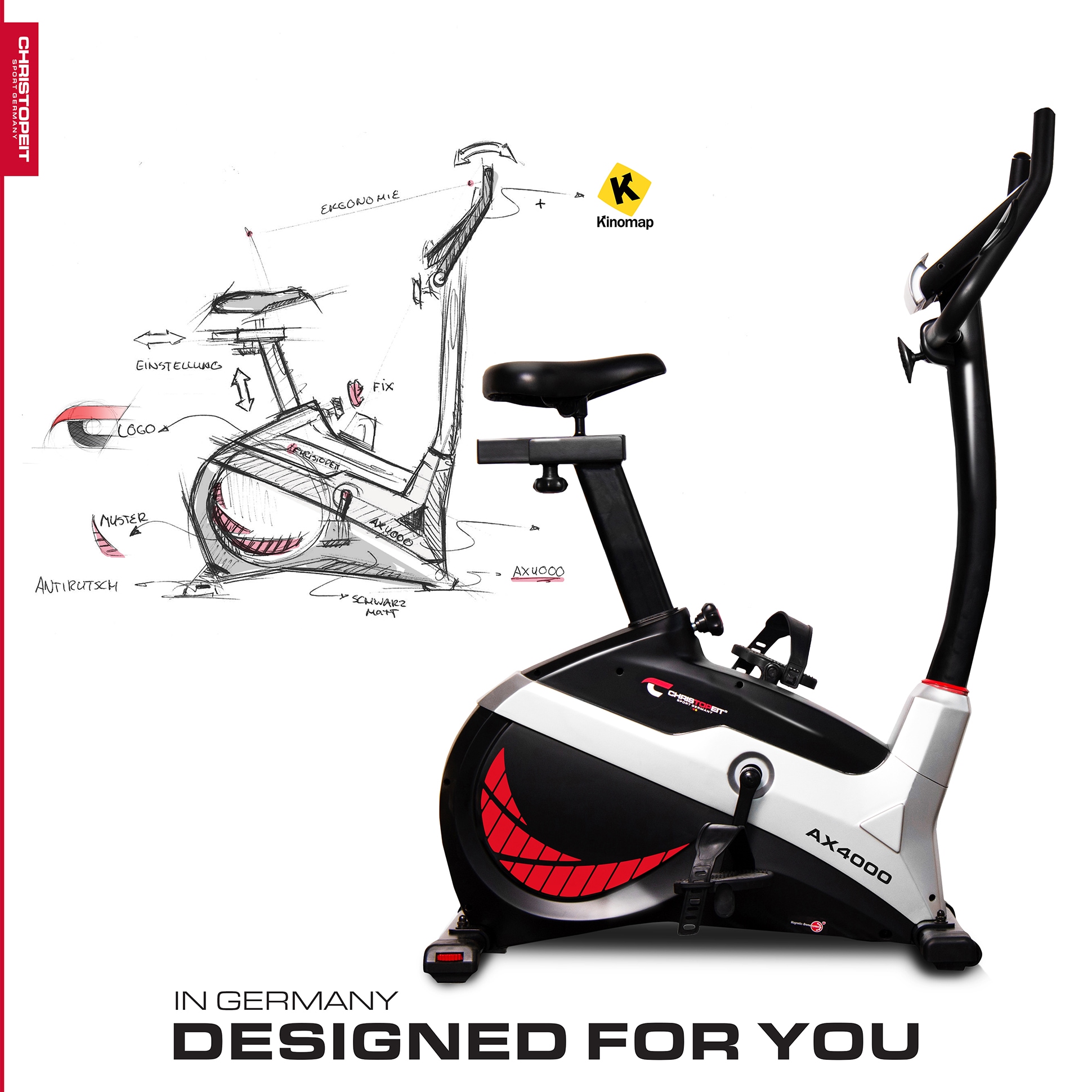 Christopeit Sport® Ergometer »AX 4000«, Heimtrainer Fahrrad auf Raten | BAUR