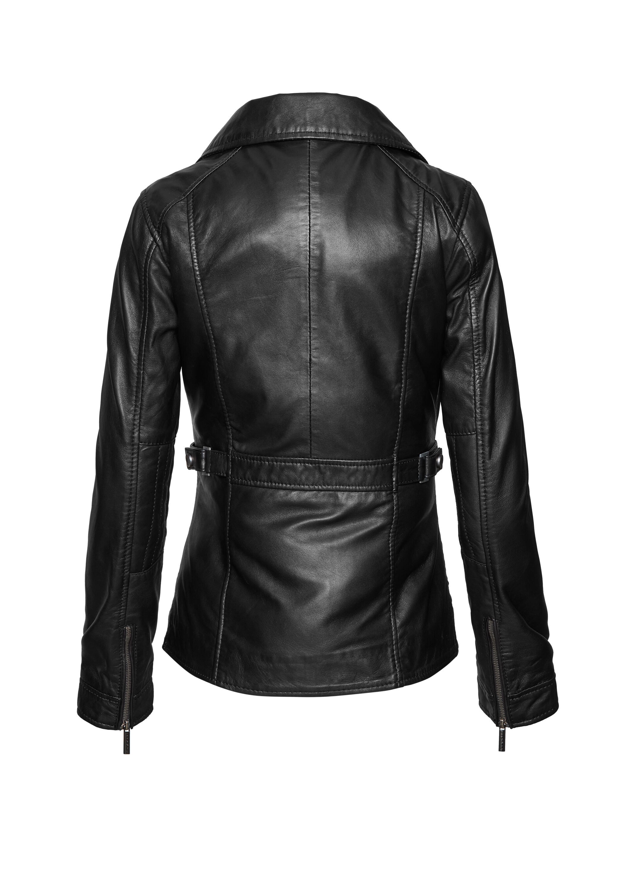 bugatti Lederjacke »bugatti Lederjacke« ohne Kapuze sportives Design