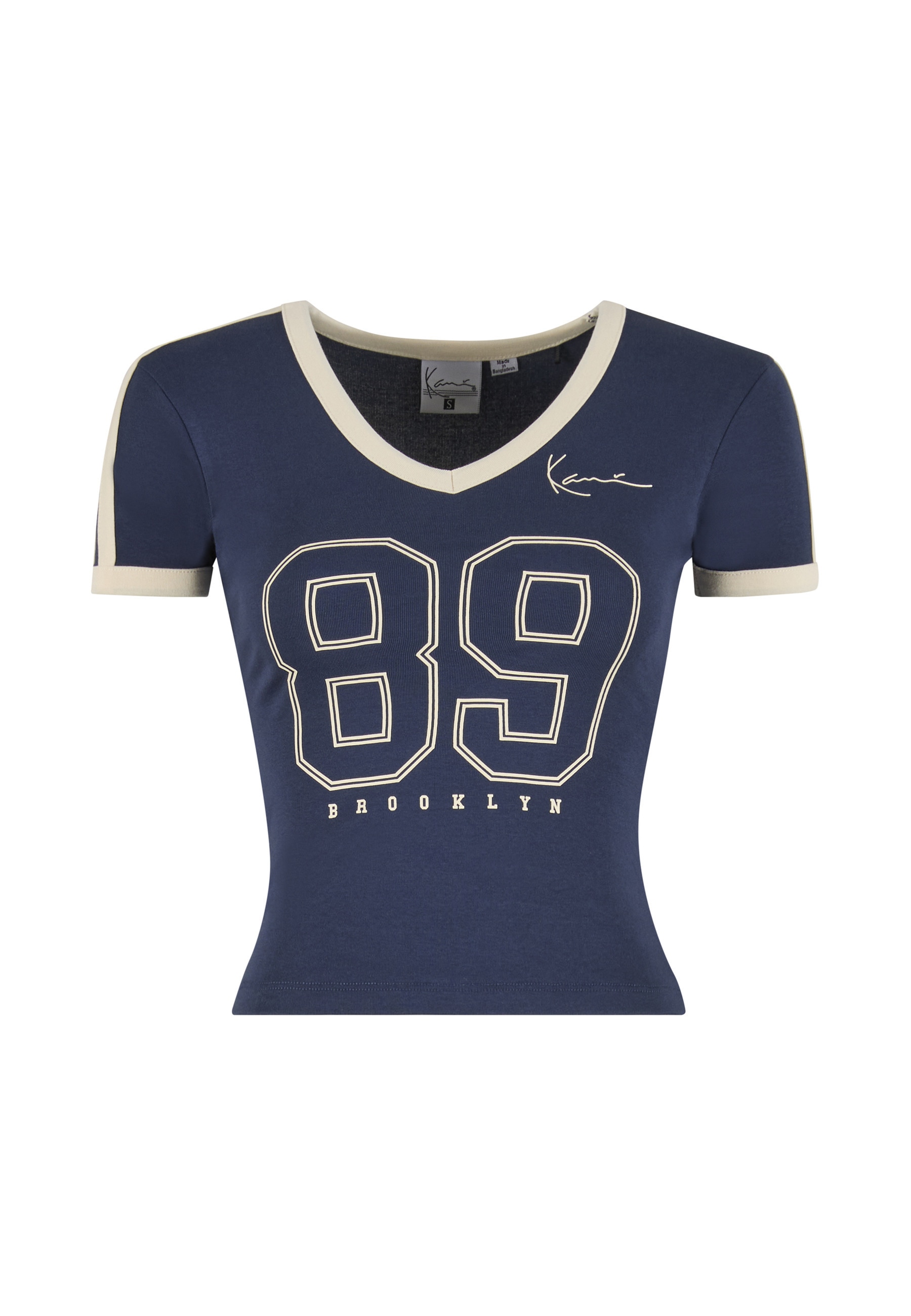 Karl Kani T-Shirt "Karl Kani Signature 89 College Tiny V-Neck T-Shirt" 1