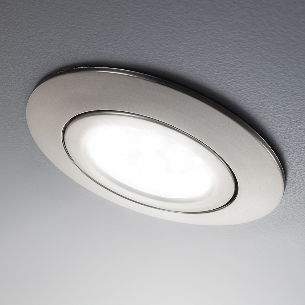 B.K.Licht LED Einbauleuchte »Mano«, 6er-Set. LED fest integriert, Leuchtenkopf schwenkbar, Schutzart IP23