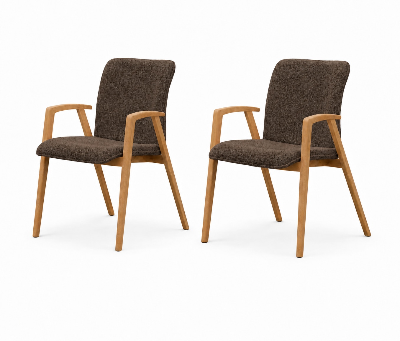 OTTO home "Loreen Esszimmerstuhl, Polsterstuhl, Designstuhl" (Set) 2 Stk.mit Massivgestell, hochwertig gearbeitet, Armlehnen, stilvoll, bequem