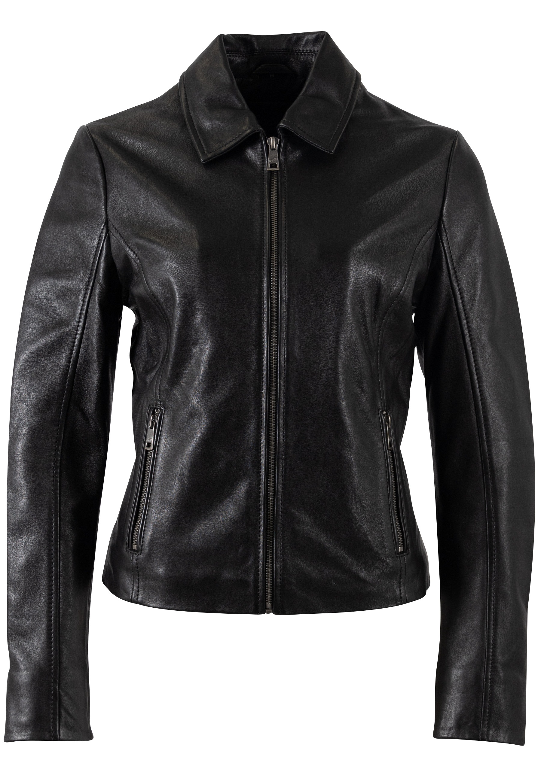 Mauritius Lederjacke "MWLoana" Bikerjacke mit Umlegekragen günstig online kaufen