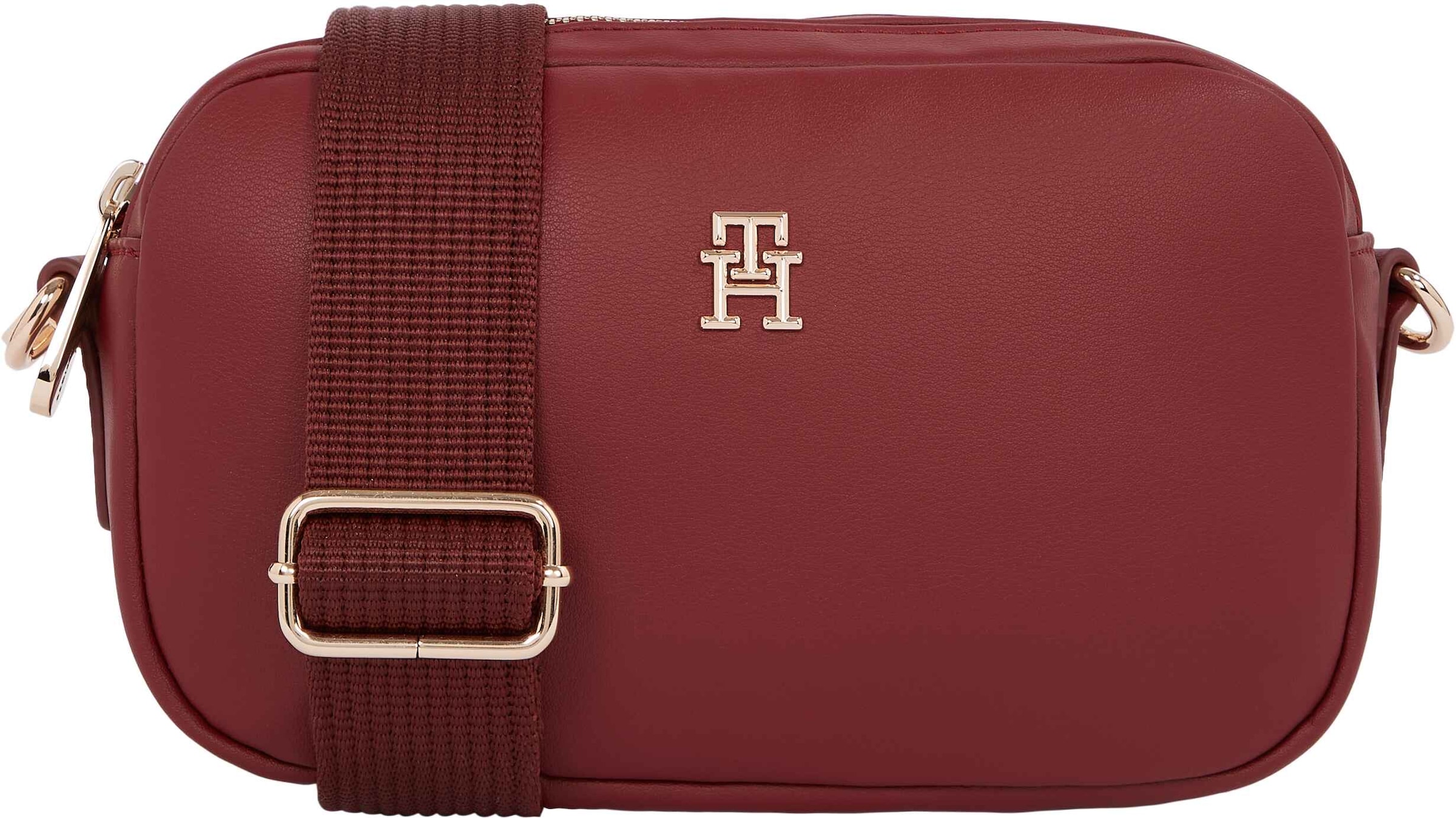 Tommy Hilfiger Umhängetasche »Women POPPY REFORM CAMERA BAG Crossover«, (2 tlg., mit abnehmbarem Schulterriemen), Crossbody-Bag