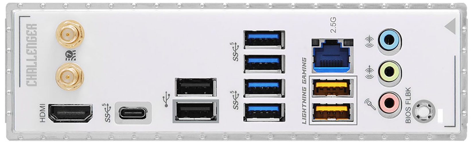 Asrock Mainboard »B860 Challenger WiFi White«