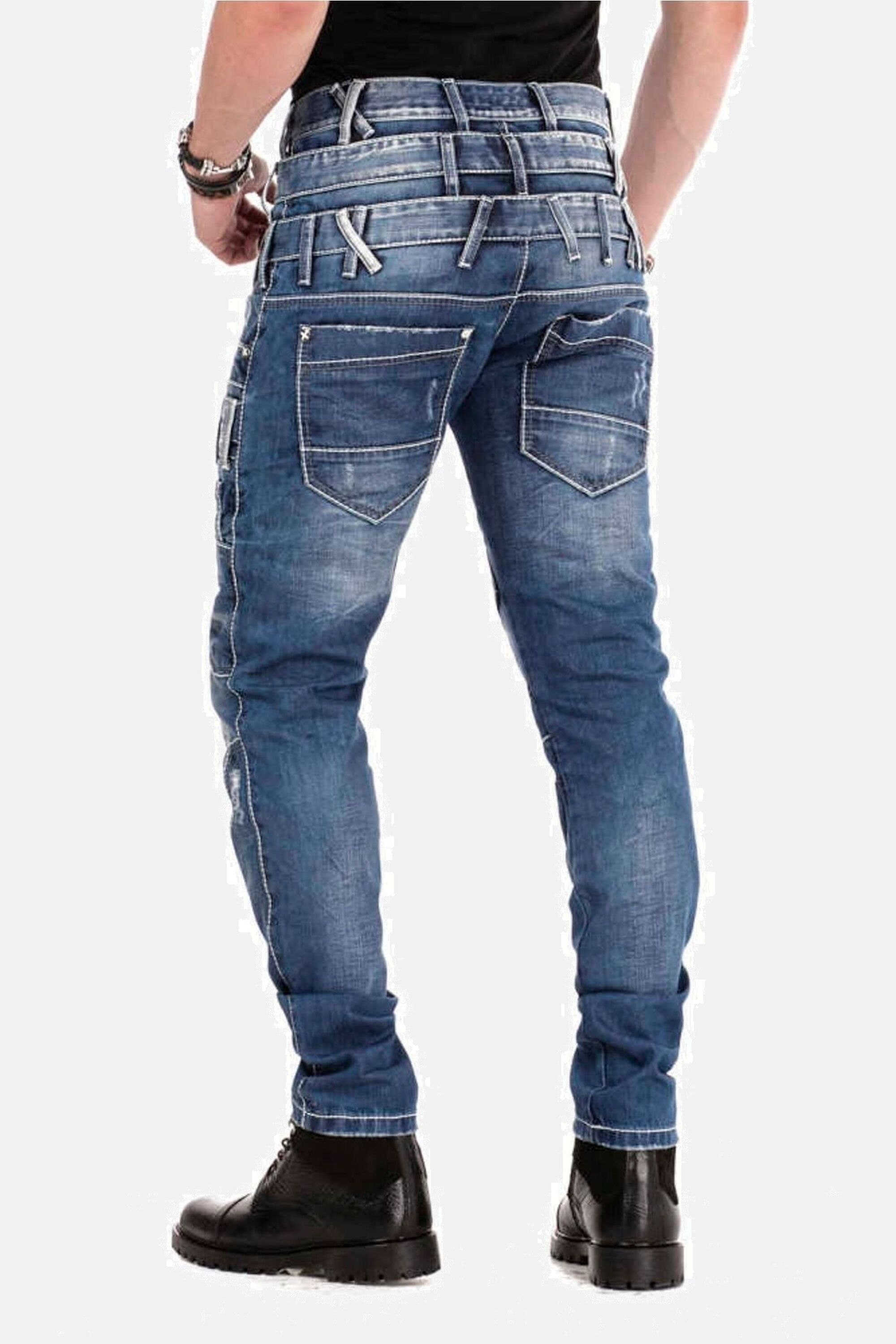 Cipo & Baxx CD-466 Men's Skinny Jeans Blue 34/32 3