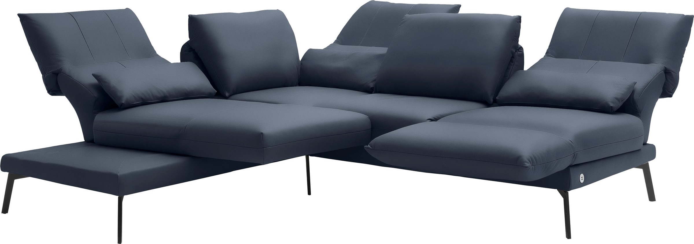 SCHÖNER WOHNEN-Kollektion Ecksofa »Spin, Multifunktionssofa, bequem und hochwertige Verarbeitung, L-Form«, Drehsitz-Funktion, USB-Anschluss, Armlehnfunktion, Rückenverstellung