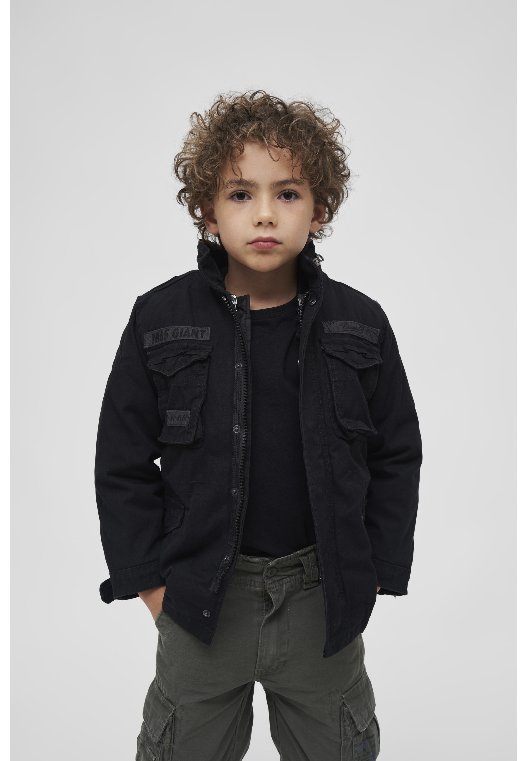 Brandit Parka »Brandit Herren Kids M65 Giant Jacket« 1 Stk. tlg. mit Kapuze