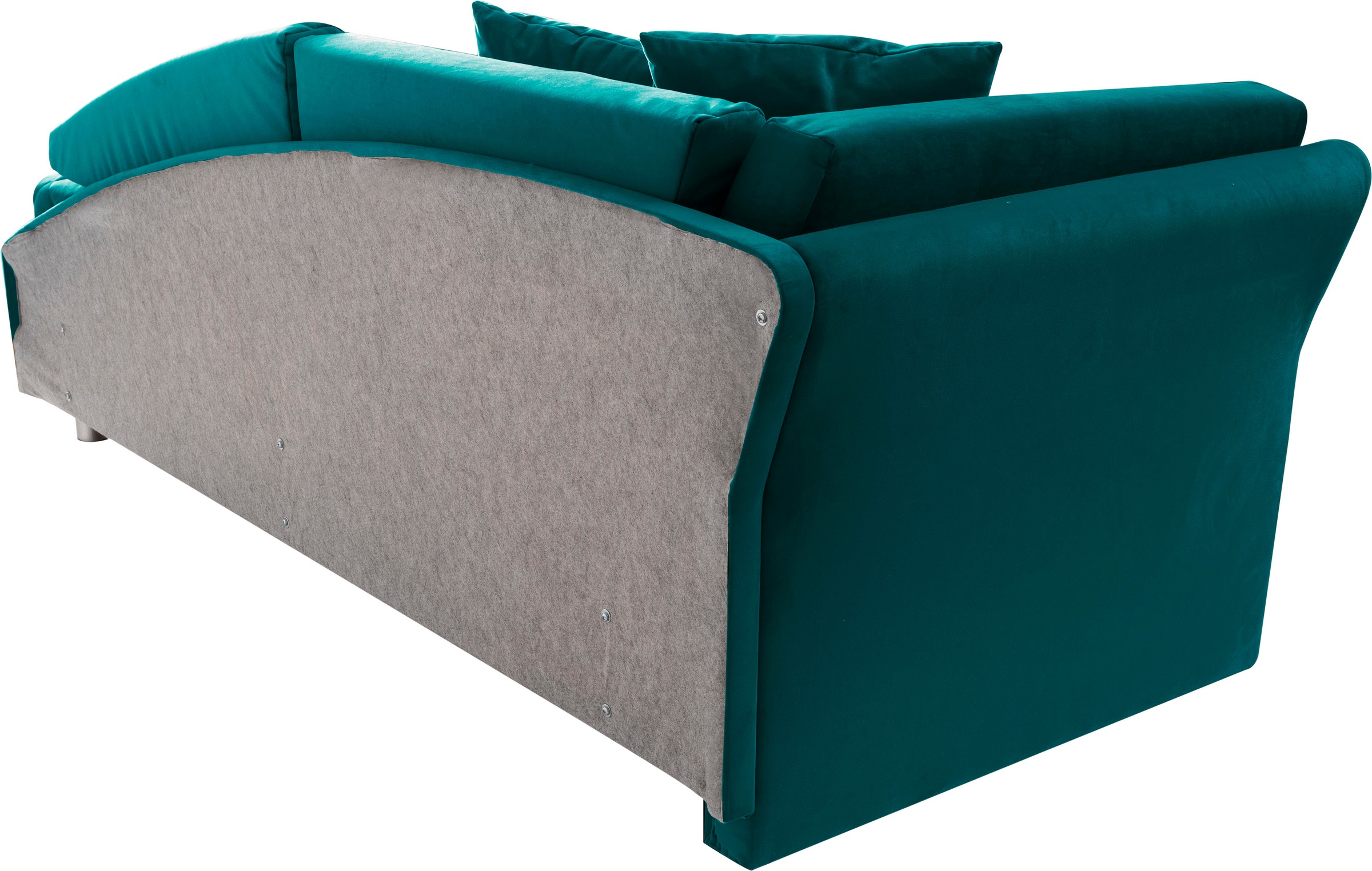alina Schlafsofa, Bettkasten, Zierkissen-Set aus: 2 Stk. 40x40cm, 1 Stk. 30x30cm