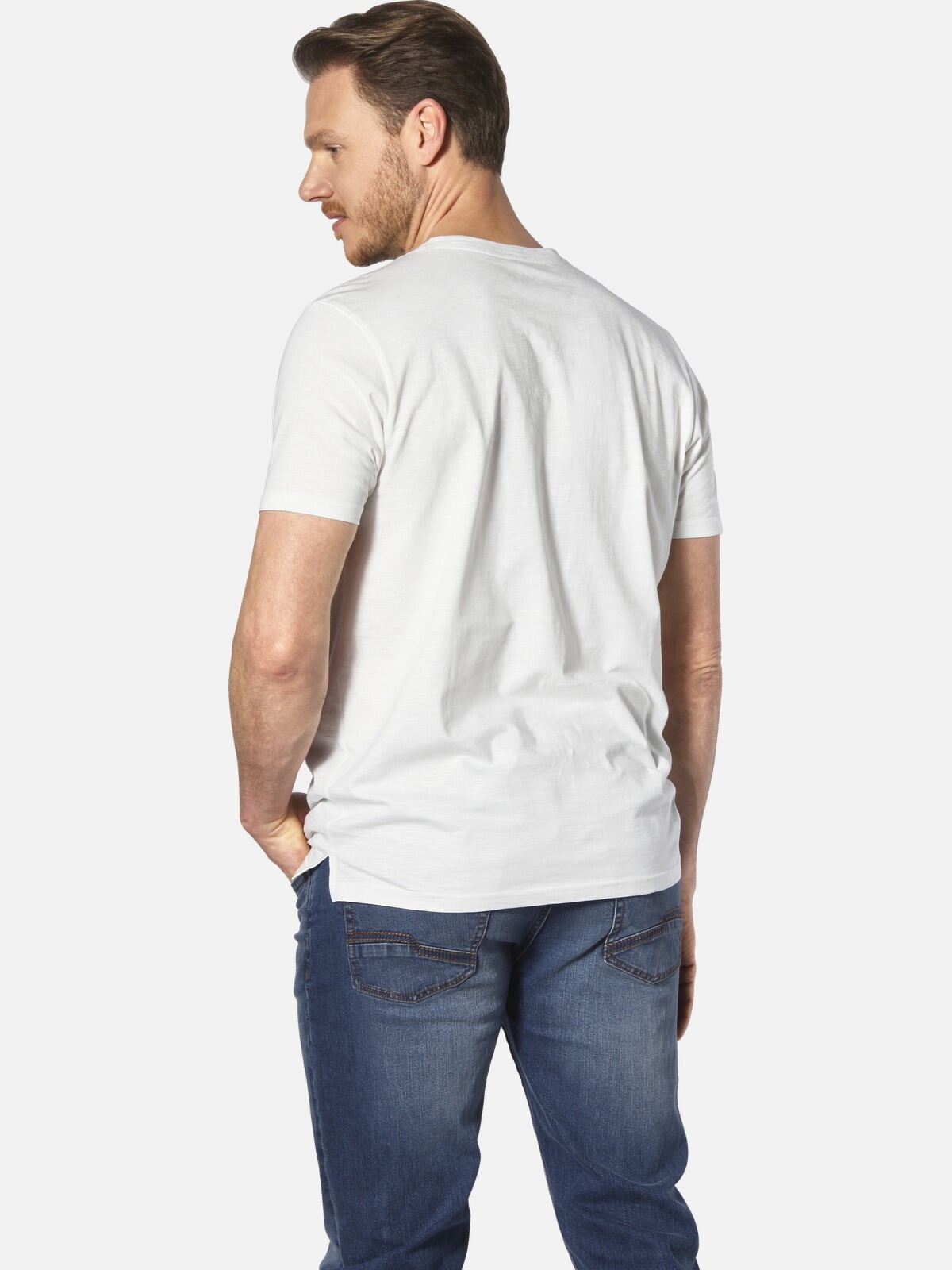 Jan Vanderstorm V-Shirt »Doppelpack T-Shirt OLEMARLID«, (2 tlg.)