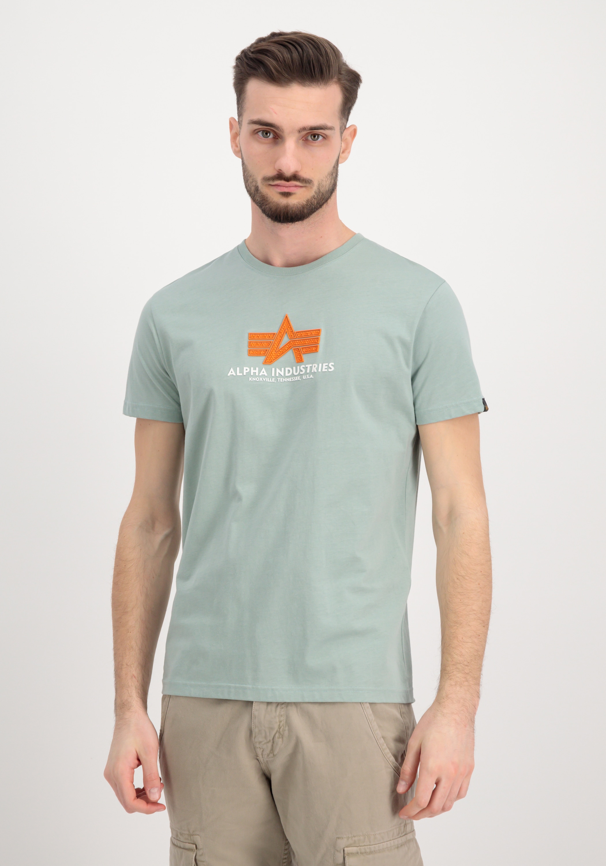 Alpha Industries T-Shirt »Alpha Industries Men - T-Shirts Basic T-Shirt BL Rubber«