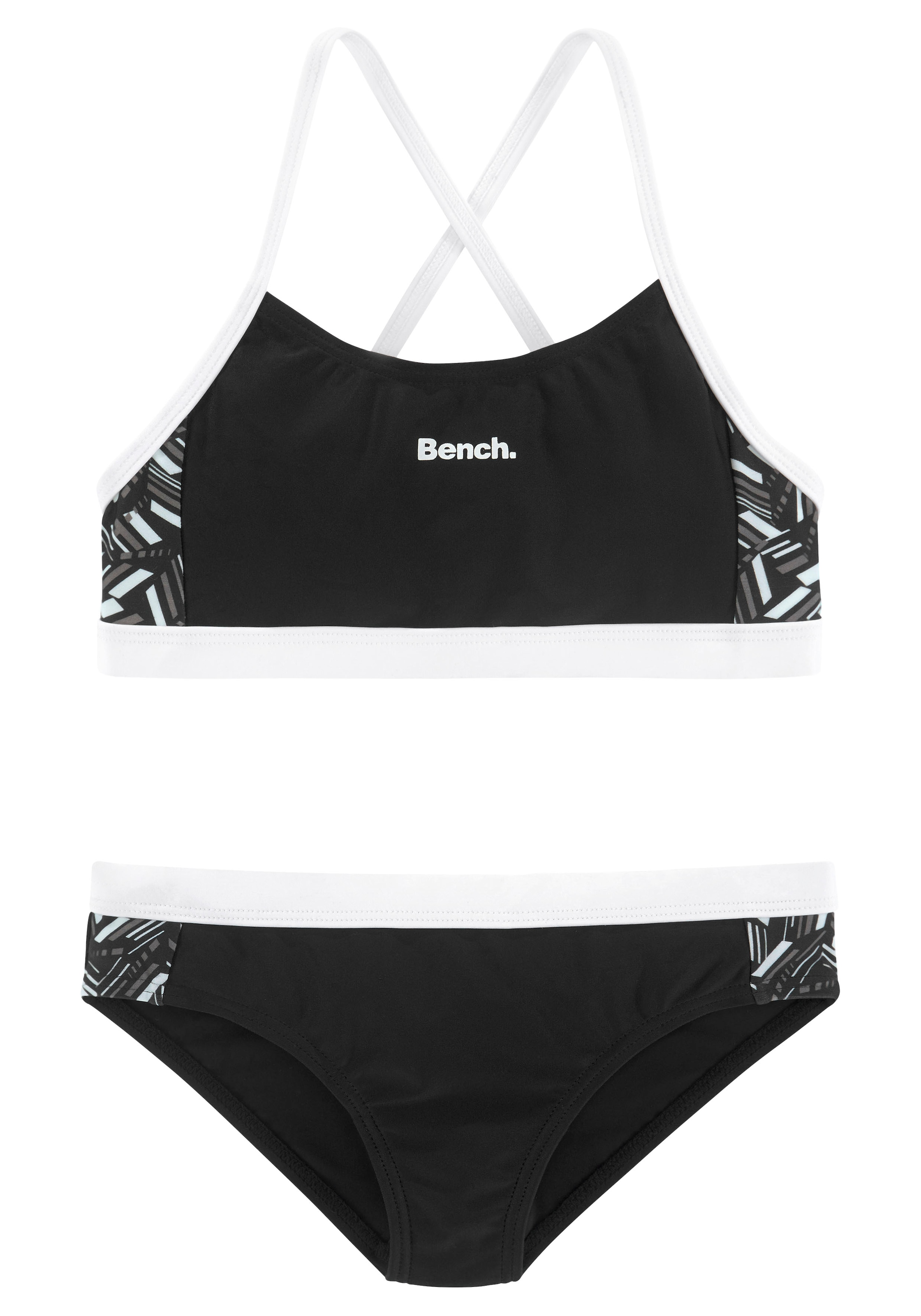 bestellen online mit Bustier-Bikini, | BAUR geometrische bedruckten Einsätzen Bench.