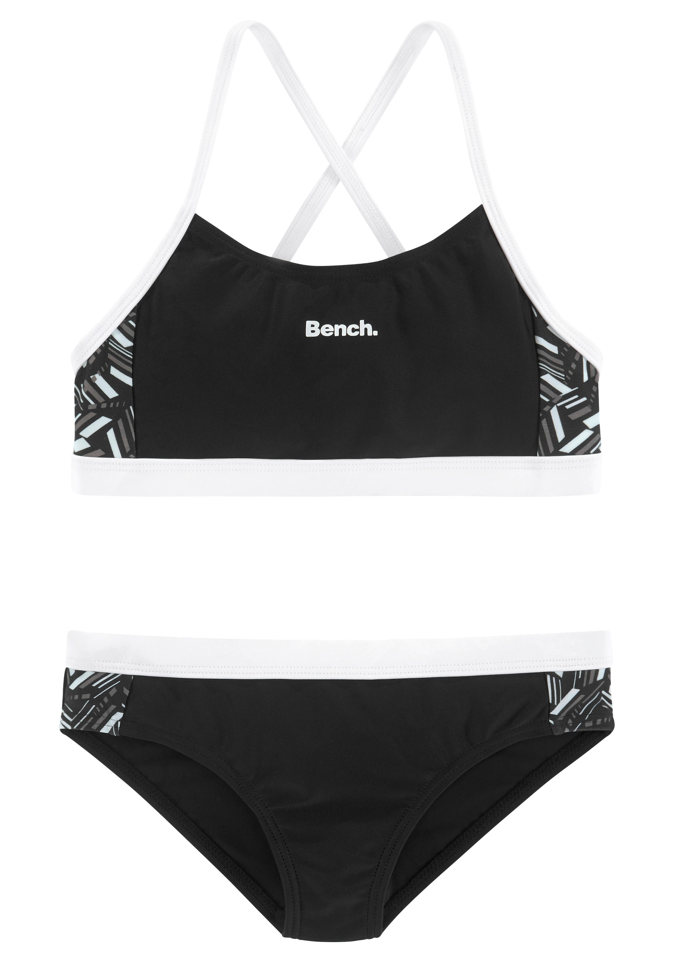 Bench. Bustier-Bikini, mit geometrische bedruckten Einsätzen bestellen online BAUR 