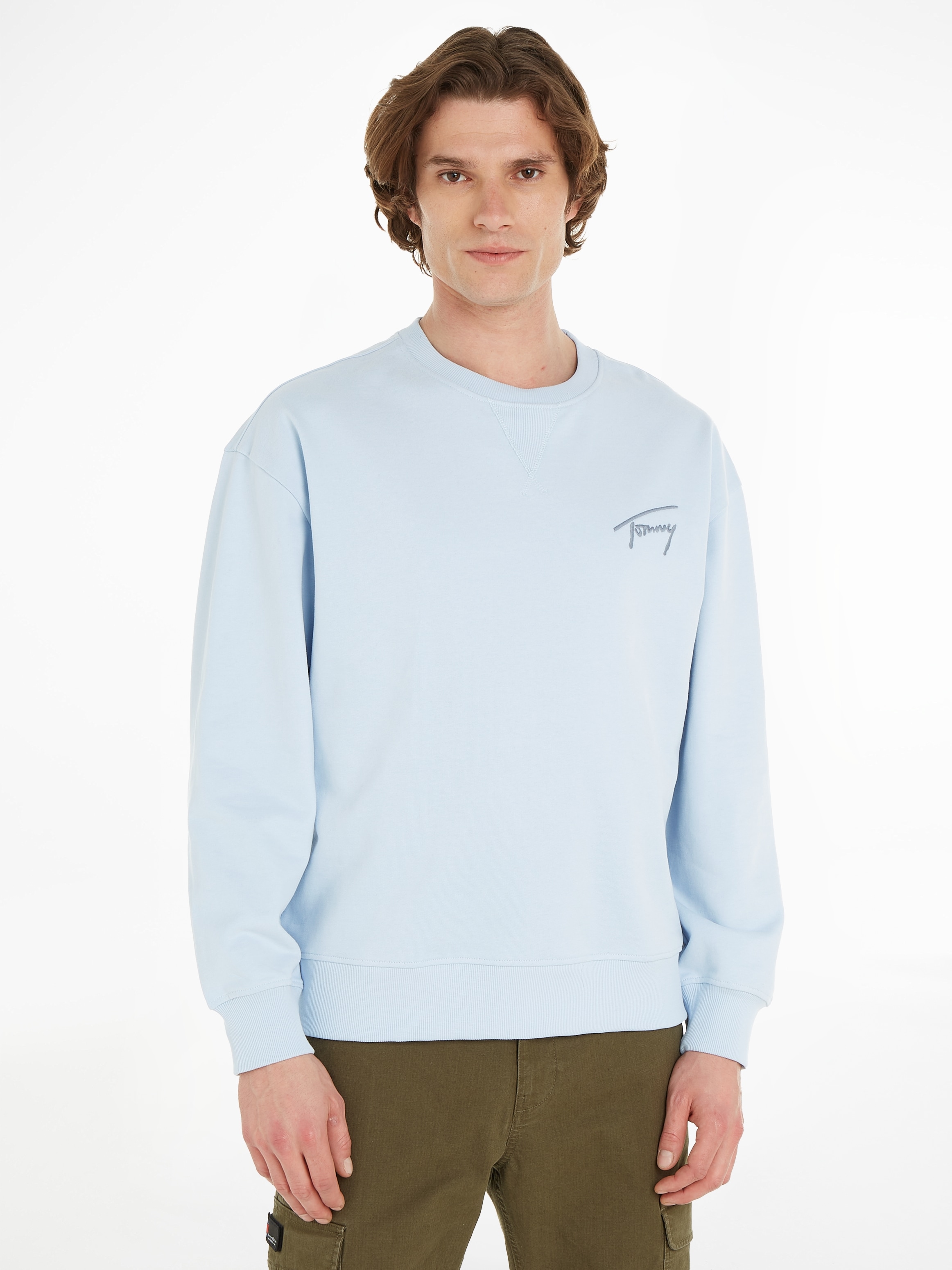 Tommy Jeans Sweatshirt »TJM RLX SIGNATURE CREW EXT«, mit Rundhalsausschnitt