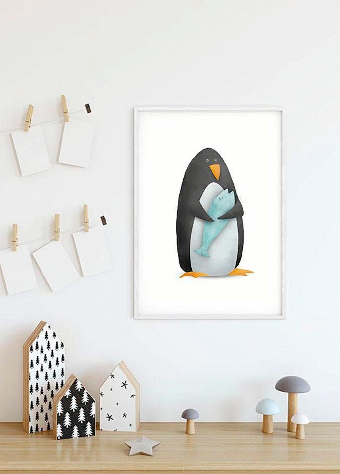 Komar Poster "Cute Animal Penguin", Tiere, (1 St.), Kinderzimmer, Schlafzimmer, Wohnzimmer