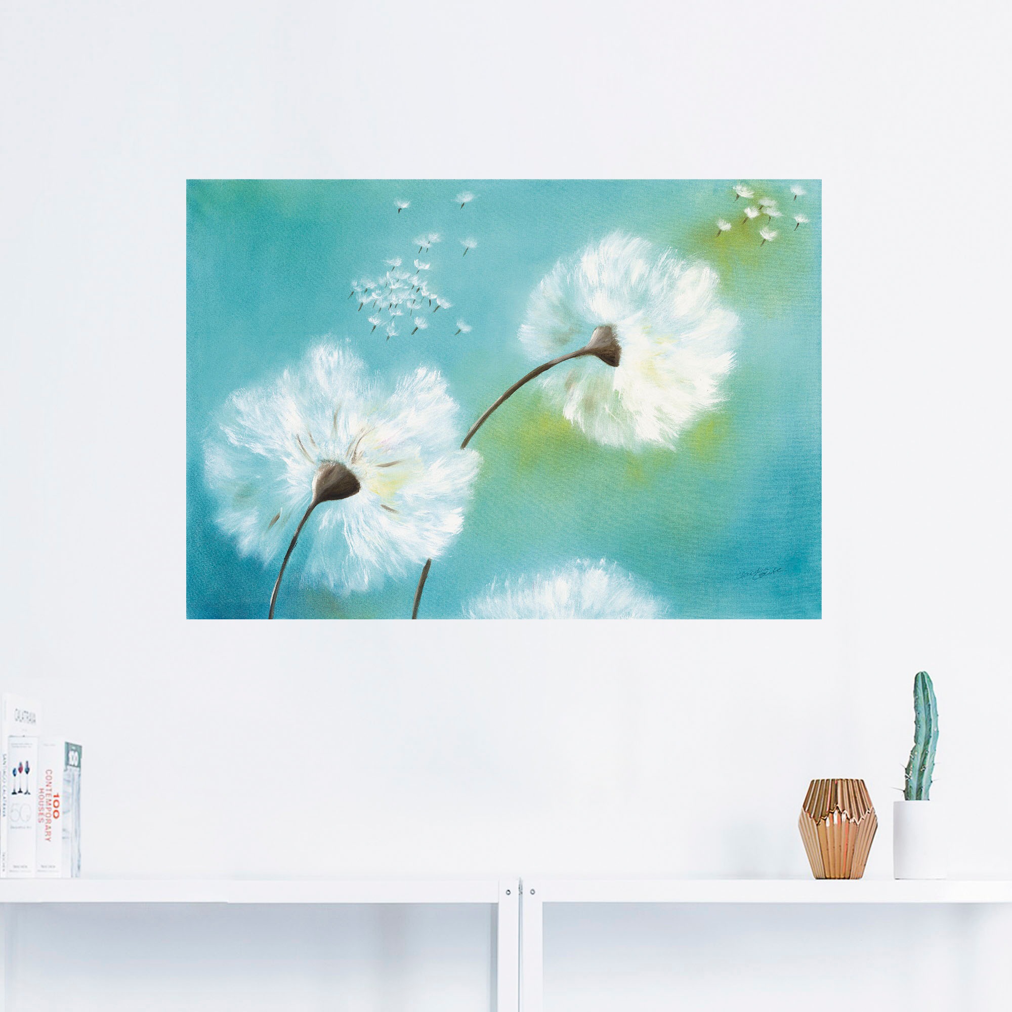 Artland Wandbild »Pusteblumen«, Blumen, (1 St.), als Alubild, Outdoorbild, Leinwandbild, Poster, Wandaufkleber