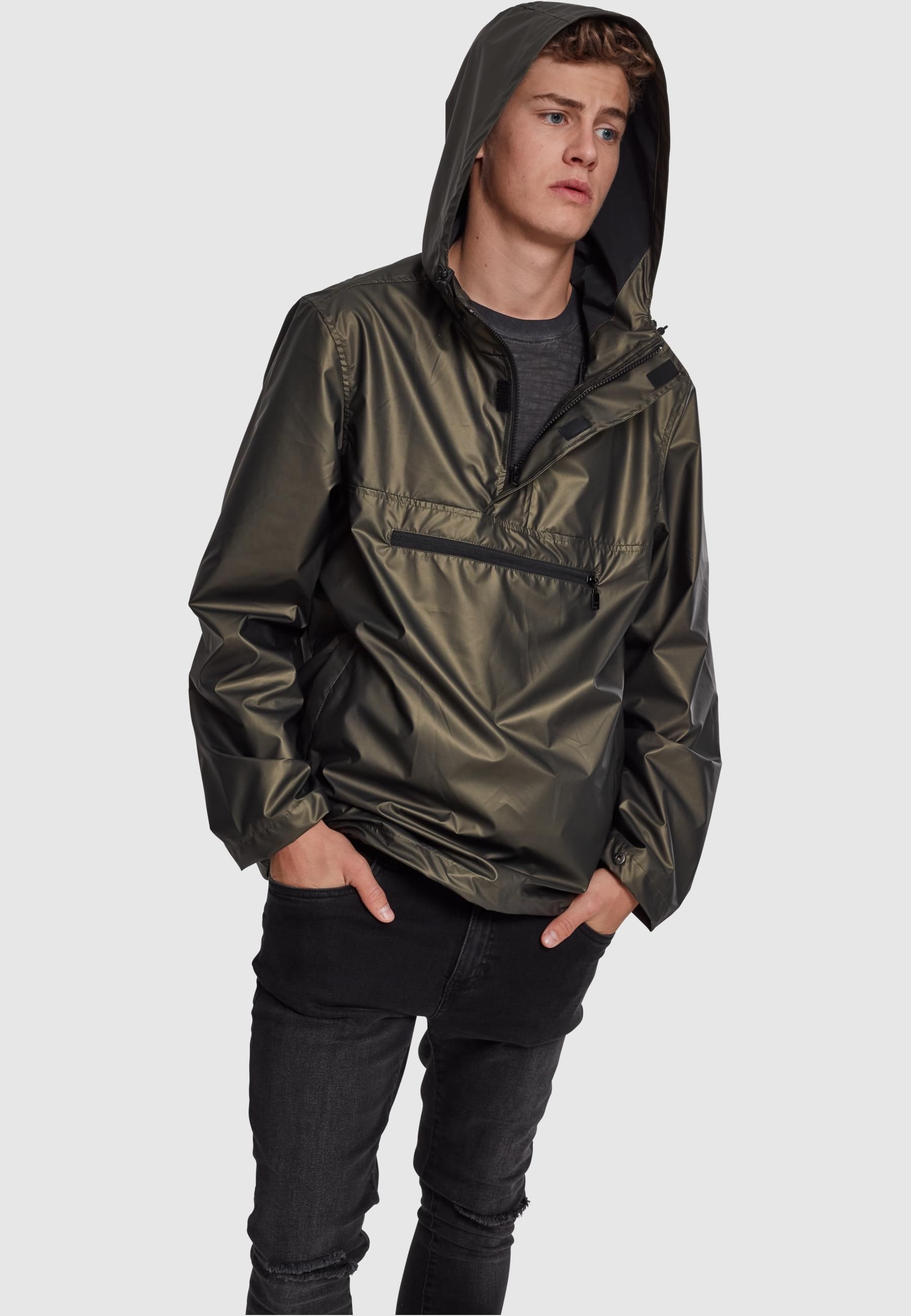 URBAN CLASSICS Allwetterjacke »Urban Classics Herren Light Pull Over Jacket«, (1 St.), mit Kapuze