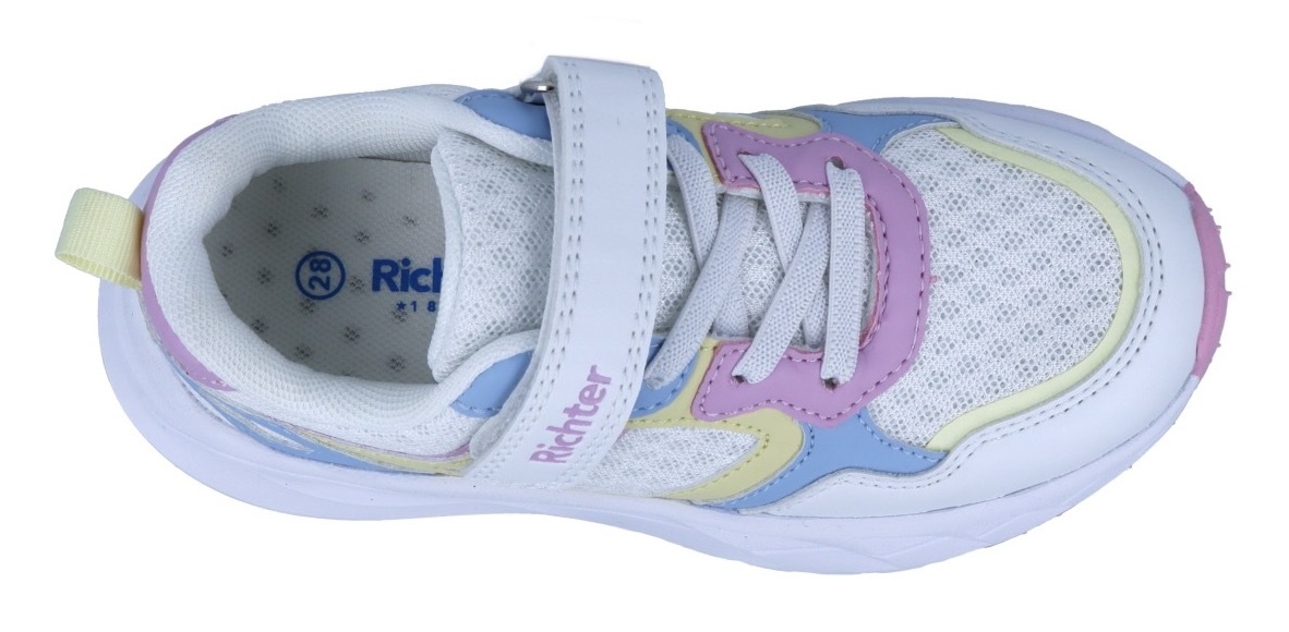 Richter Sneaker »Jumper WMS: Weit«, Freizeitschuh mit Logoverzierung, Größenschablone zum Download