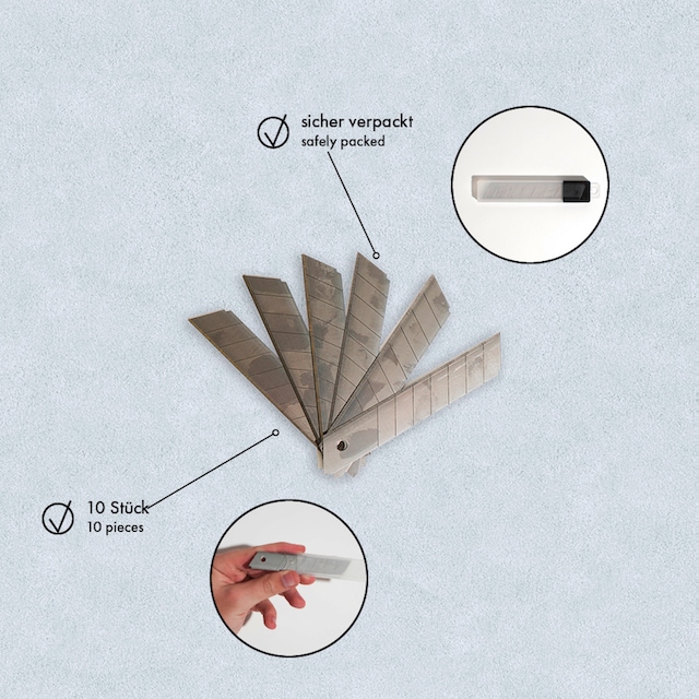 A.S. Création Cuttermesser »Cutterklingen«, 10 Stück, 18 mm breit per  Rechnung | BAUR