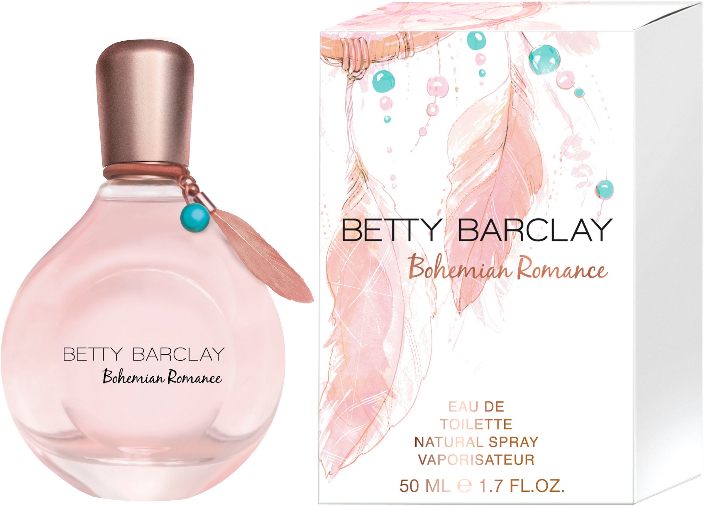 Betty Barclay Eau de Toilette »Betty Barclay Bohemian Romance EDT NATURAL SPRAY 50 ML« Packung, 1 Stk. mit fruchtigen Noten