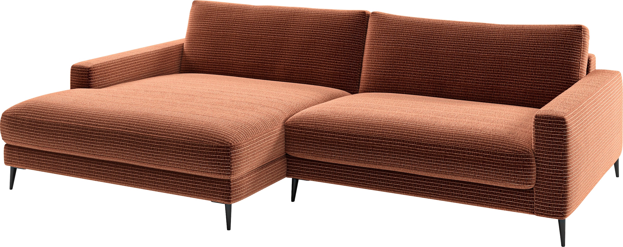 Home affaire Ecksofa "Downtown, B/T/H: 272/190/84 cm L-Form" weicher Sitzko günstig online kaufen