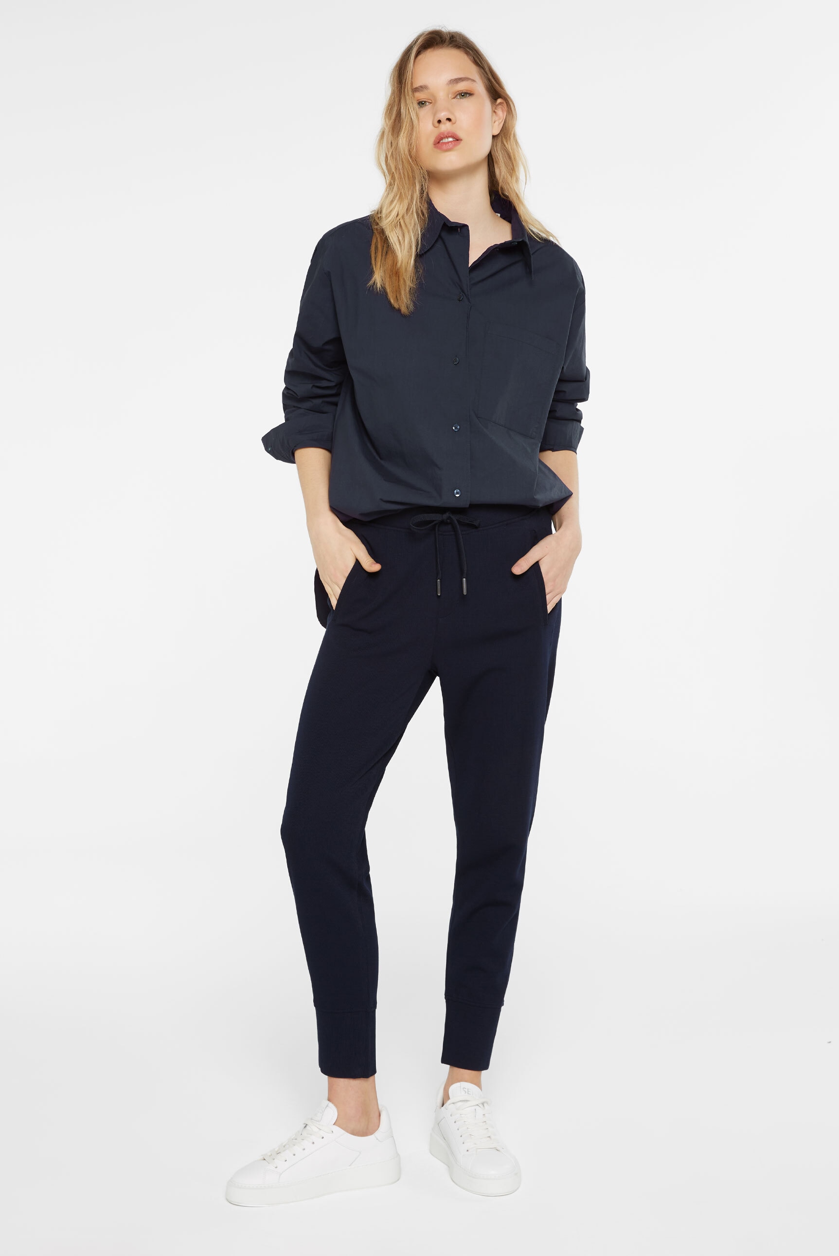 SENSES.THE LABEL Langarmbluse, aus Baumwolle