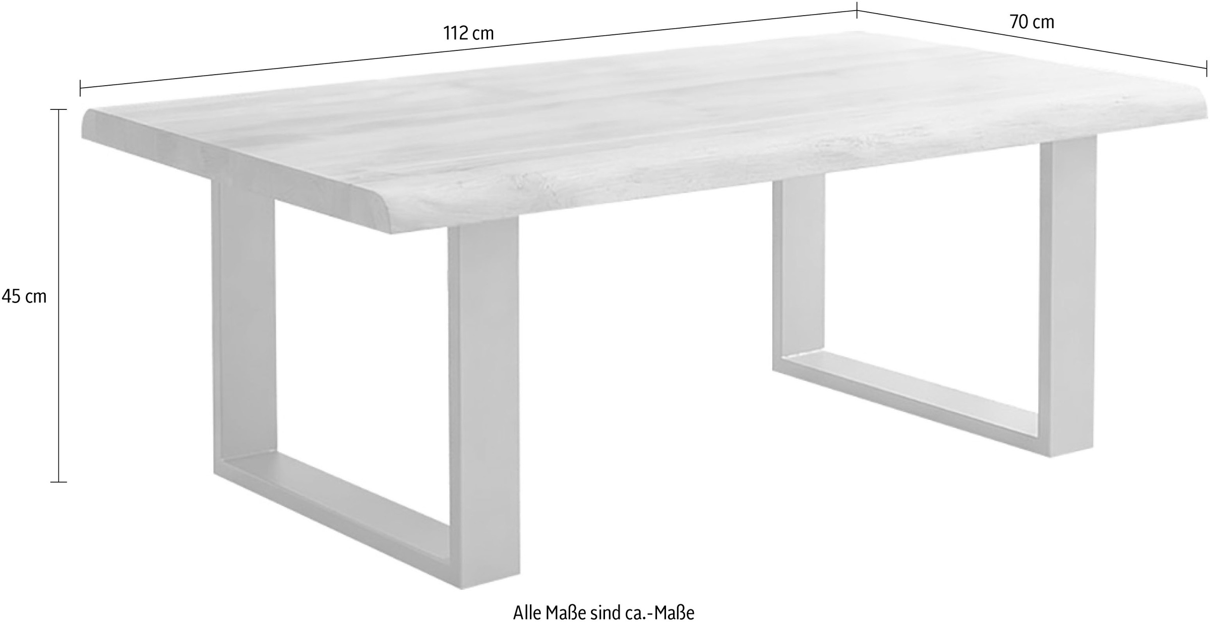 Home affaire Couchtisch »CT Tristan Dust« Packung, 1 Stk. tlg. keine