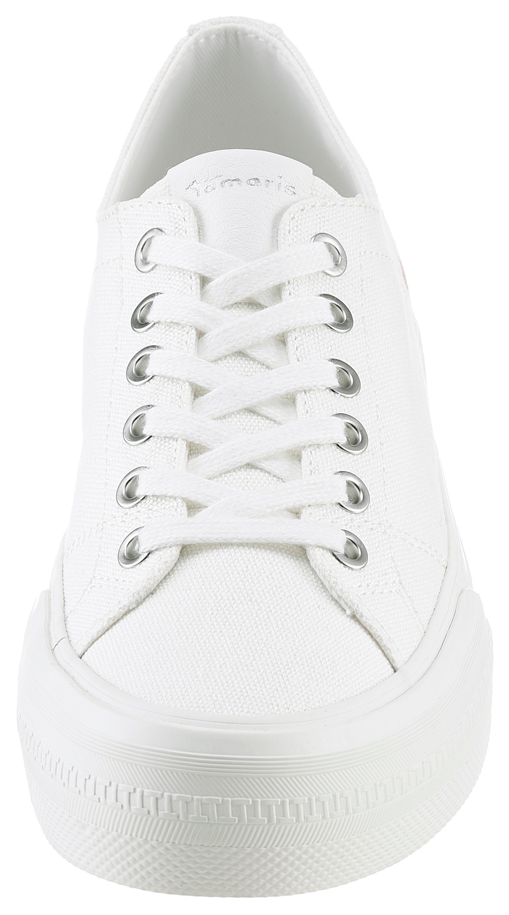 Thumbnail - Tamaris Plateausneaker, Freizeitschuh, Halbschuh, Schnürschuh mit Logo an der Ferse