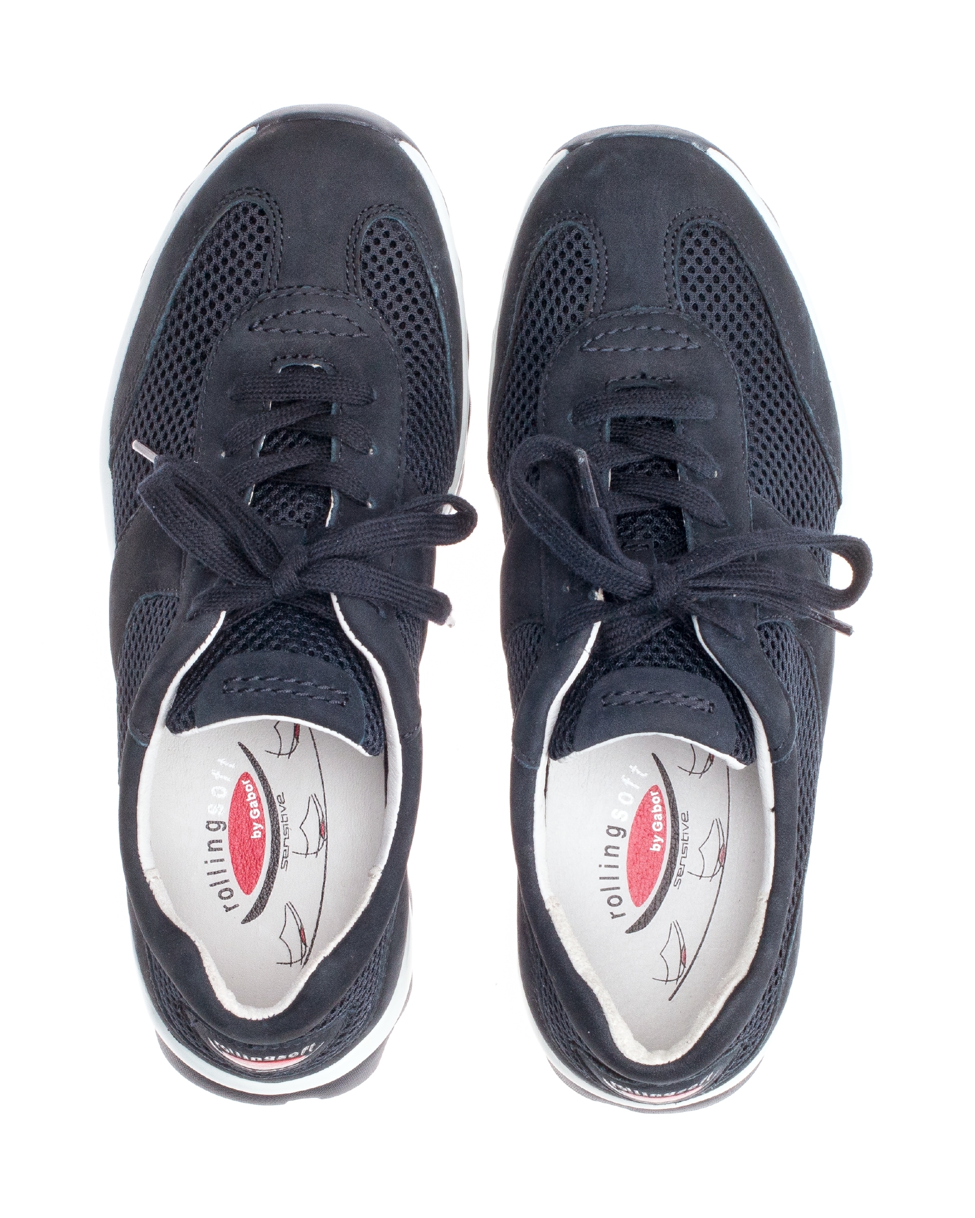 Gabor Rollingsoft Sneaker  , Freizeitschuh, Halbschuh, Schnürer mit Logo an der Ferse