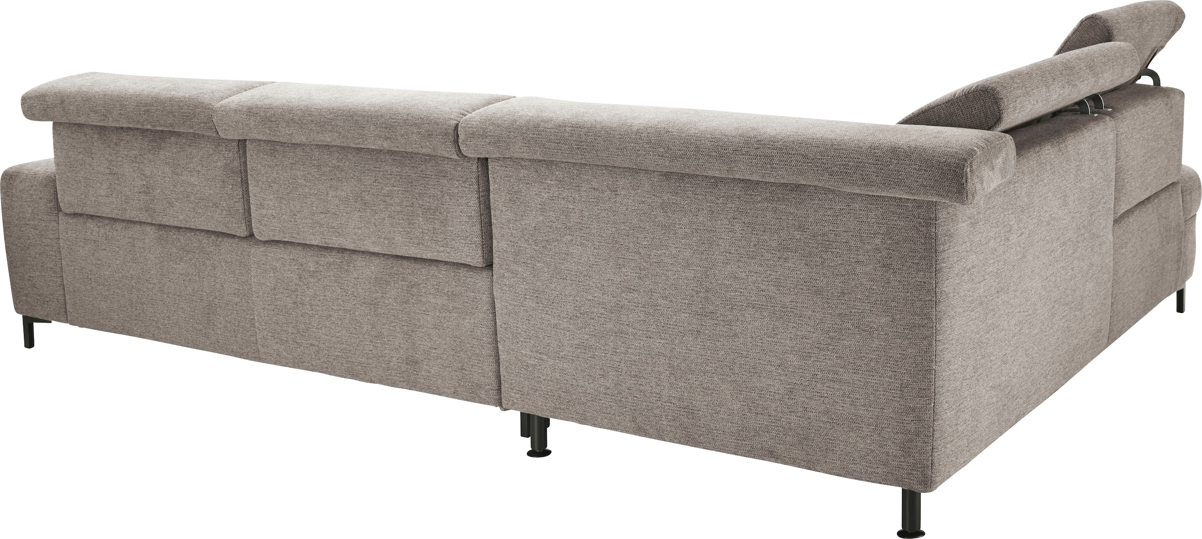 set one by Musterring Ecksofa »SO 3400 Sitzhöhe 47cm oder 49cm, Sitztiefe verstellbar, B/T 317/220 cm«, Kaltschaumpolsterung, Flachgewebe, whlw. mit Funktionen, Sitzhöhe 47