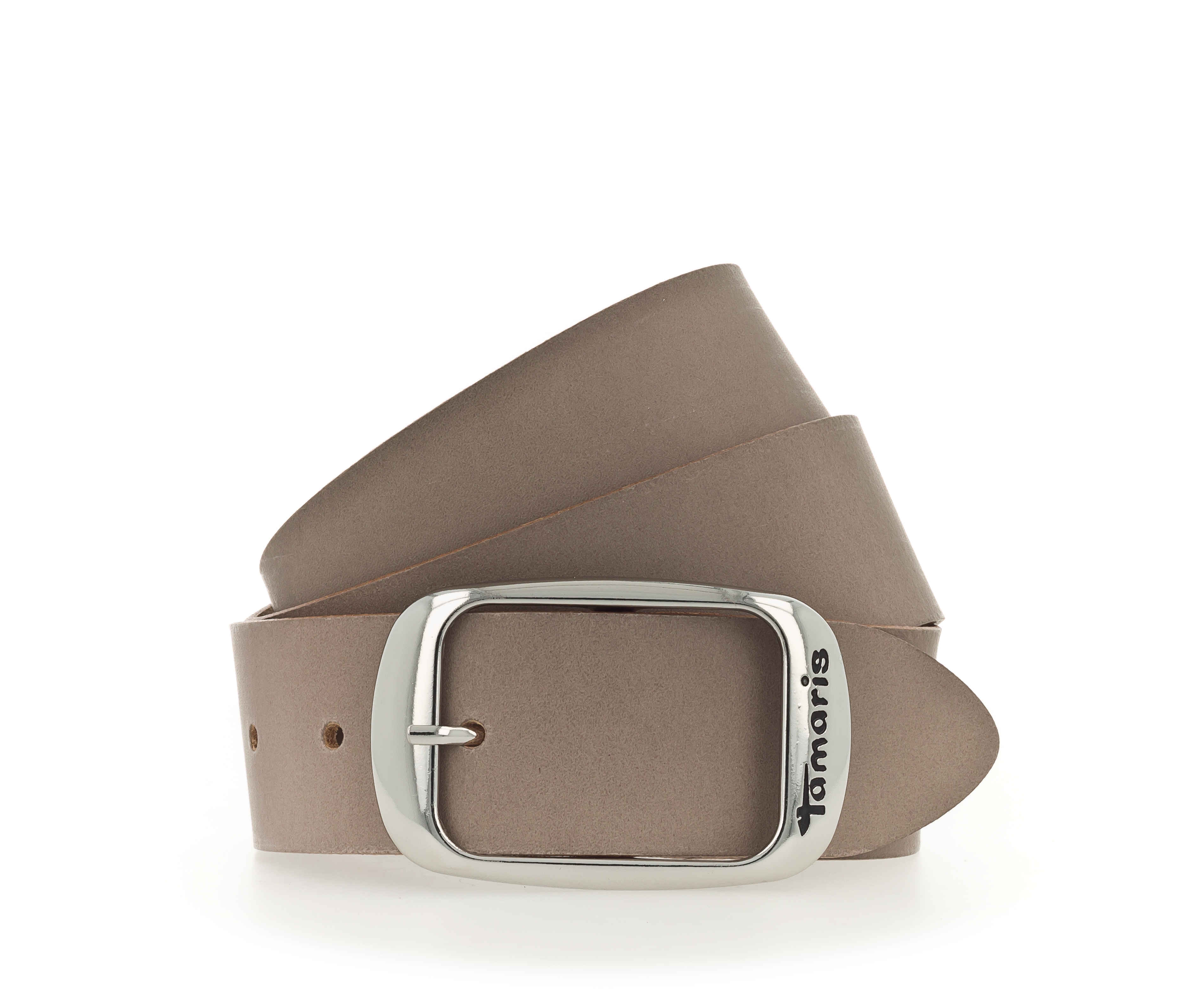 Tamaris Ledergürtel ""Carmen Silver"" aus Rindsleder, mit Doppelschließe, 4 cm breit