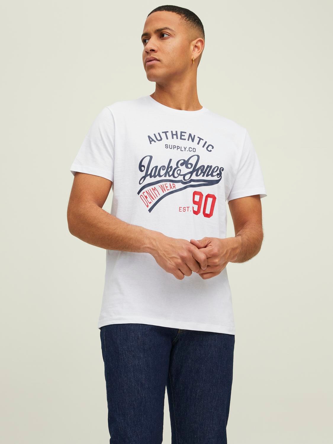 Thumbnail - Jack & Jones Rundhalsshirt "JJETHAN TEE SS CREW NECK 3PK MP NOOS" Packung, 3er-Pack, 3 Stk.