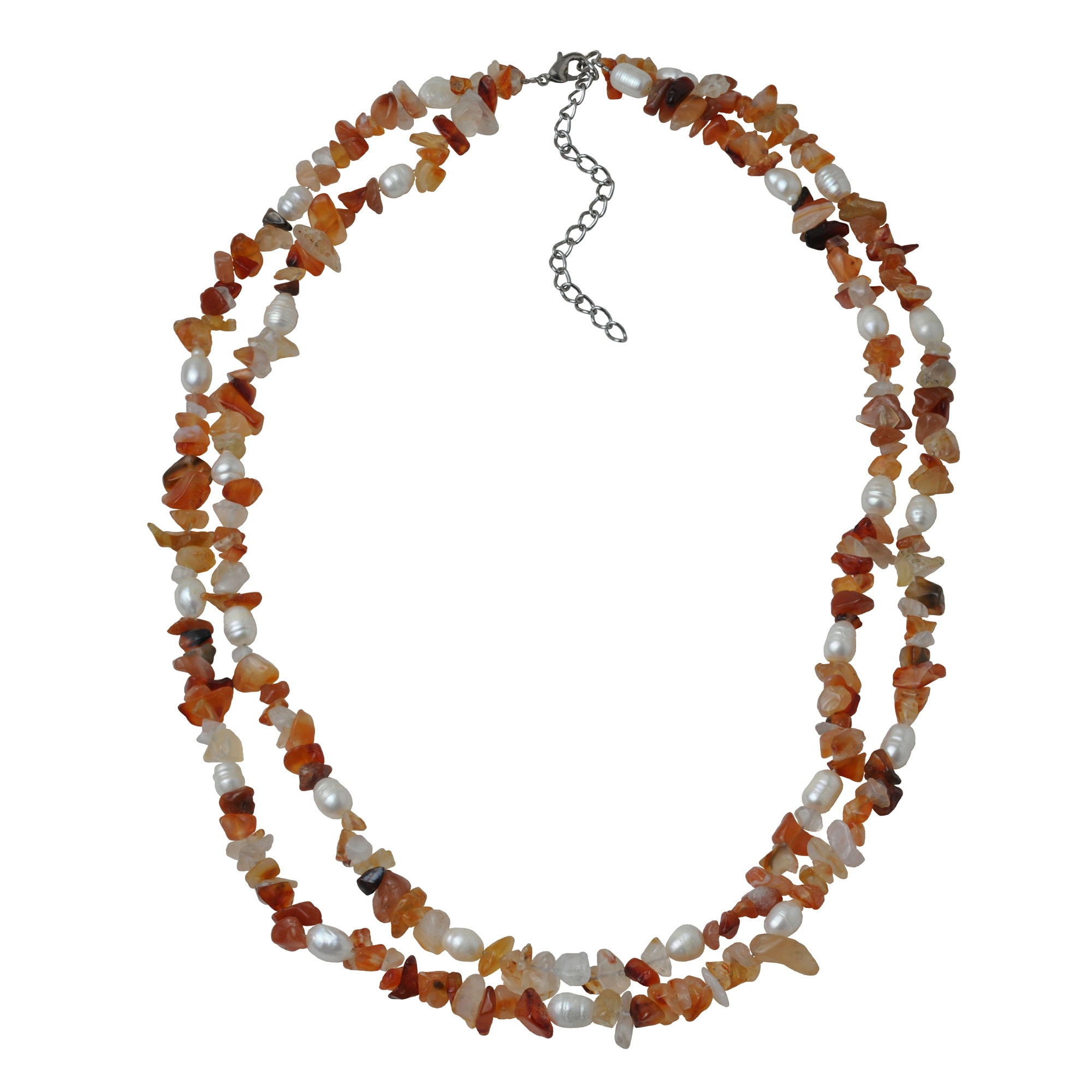 Steuer Collierkettchen »Set aus Collier und Armband 2 -reihig Achatsplitter«