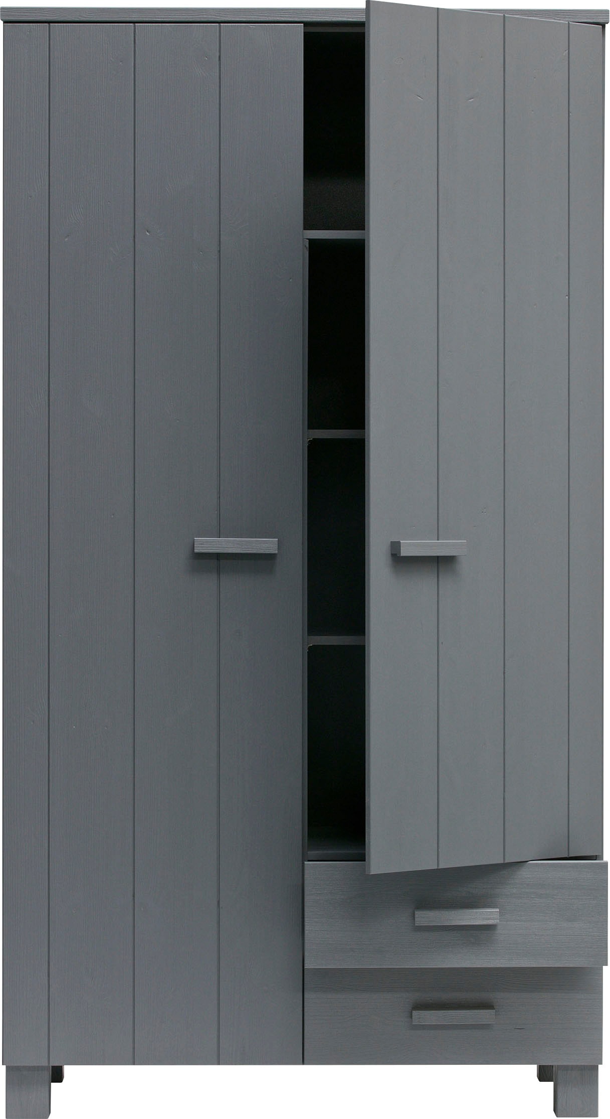 Thumbnail - WOOOD Garderobenschrank "Dennis", mit Kleiderstange, viel Stauraum, B 111 cm x H 202 cm