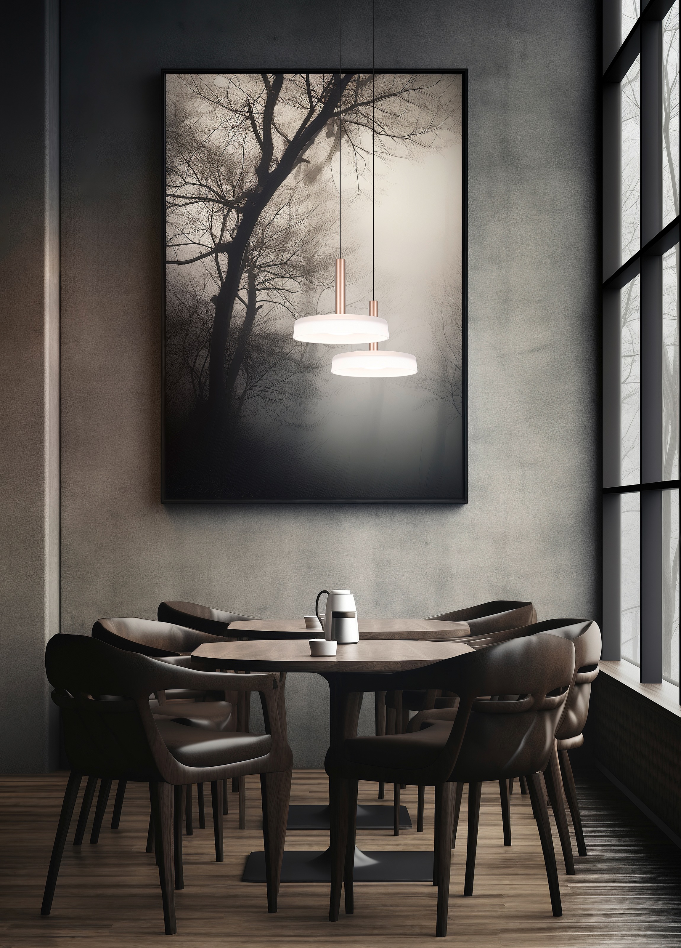 TRIO Leuchten LED Pendelleuchte »CELESTE dimmbare LED Hängelampe aus Metall und Glas, 10W 1100 Lumen«, 1 flammig, Leuchtmittel LED-Board | LED fest integriert, einfach höhenverstellbar von 50-200 cm, Ø 22cm, 3-Stufen Dimmfunktion