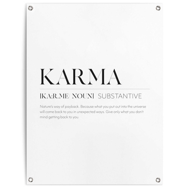 Reinders! Poster »Karma«, Outdoor für Garten oder Balkon kaufen | BAUR