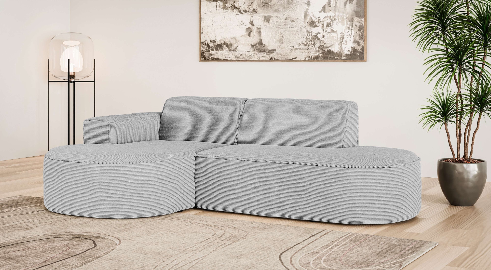 OTTO home Ecksofa "ADELLA XL Design-Sofa mit Recamiere rechts/links, 263/15 günstig online kaufen