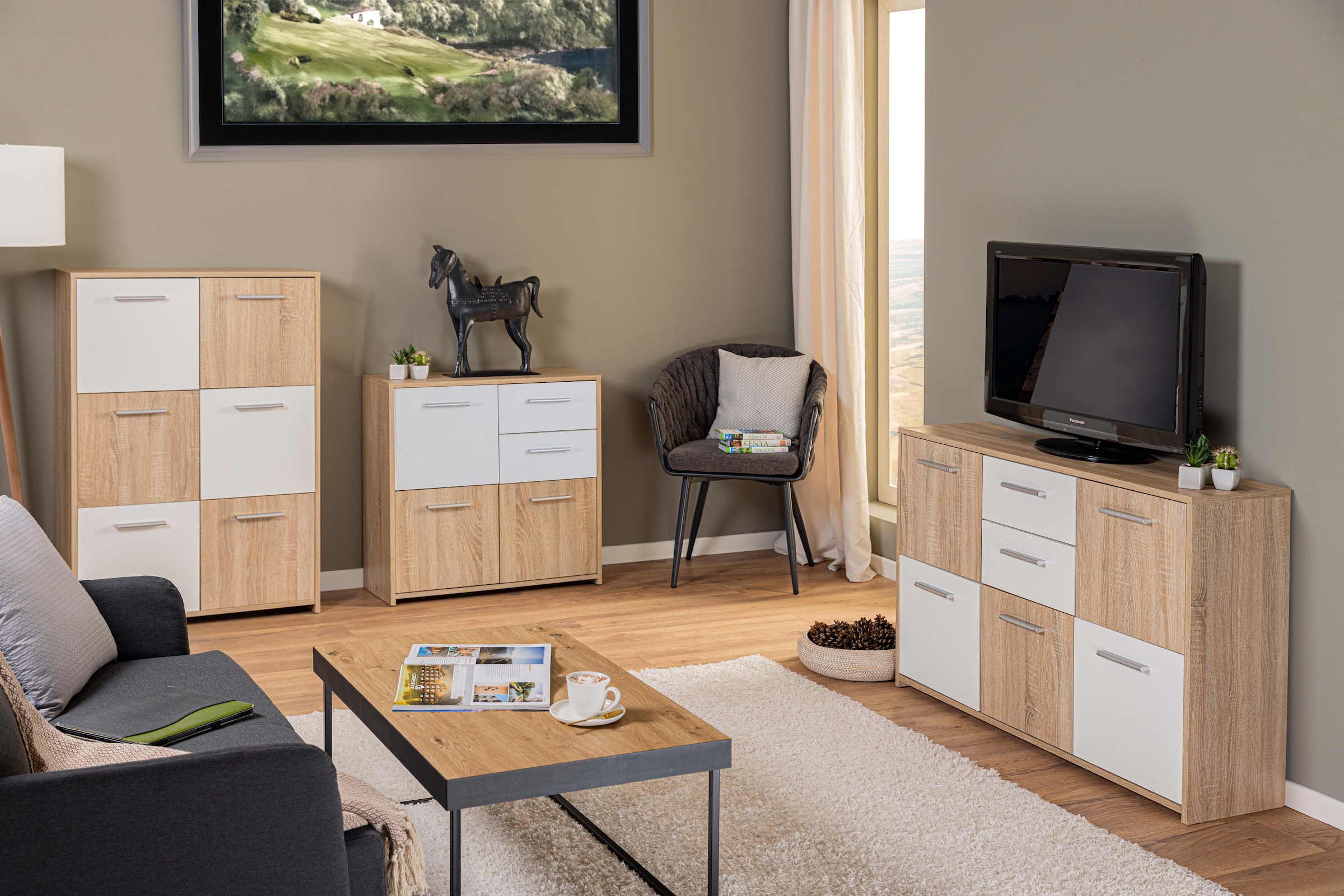 Inter Link Sideboard »Elvezia« 1 Stk. tlg. BxTxH: ca. 15 x 30 x 77 cm