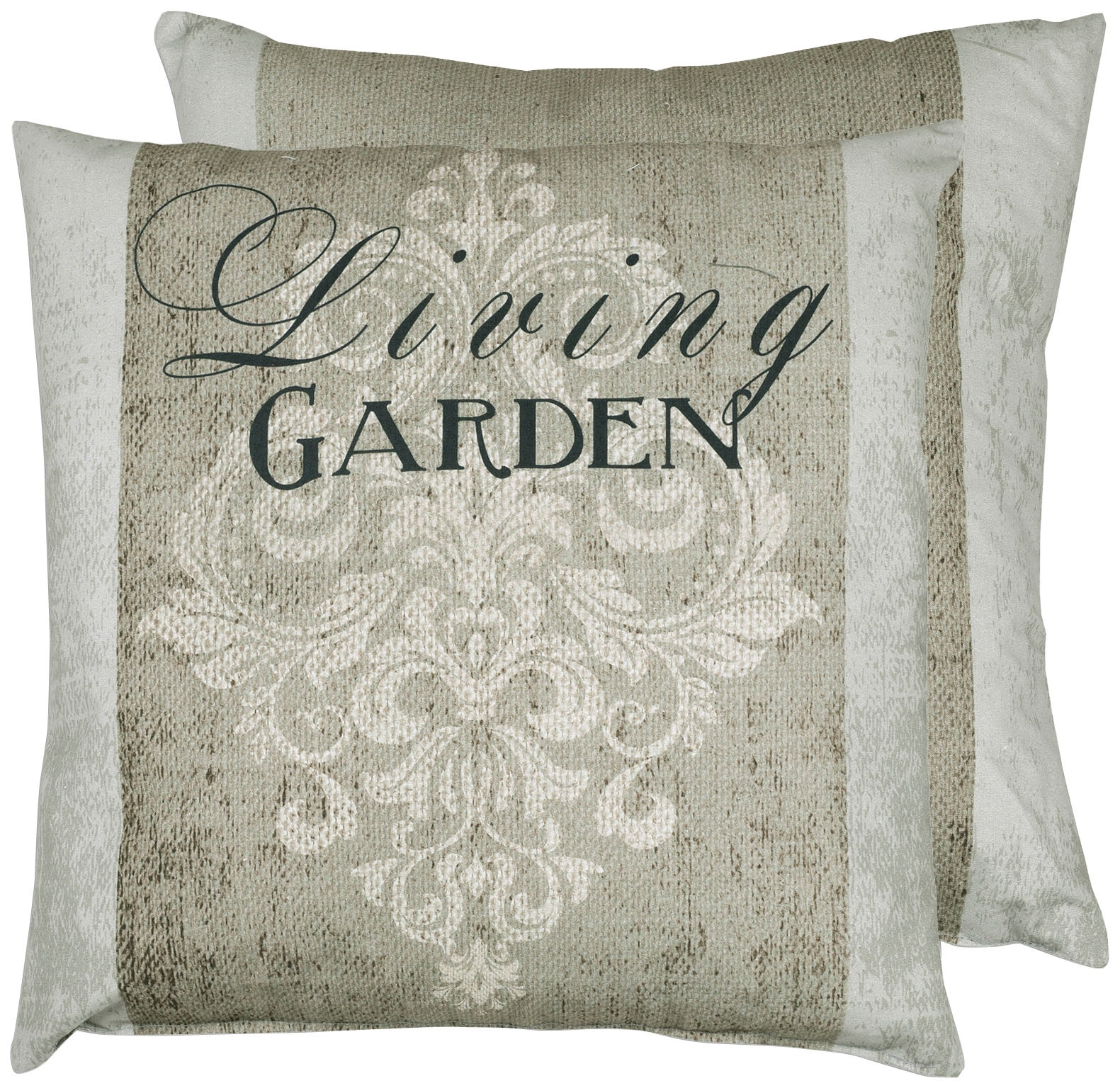 Dekokissen GO-DE, B:48cm L:48cm, beige, Polyester, Dekokissen_Sitzkissen_Kissenhüllen, "Klara", vielseitig einsetzbar