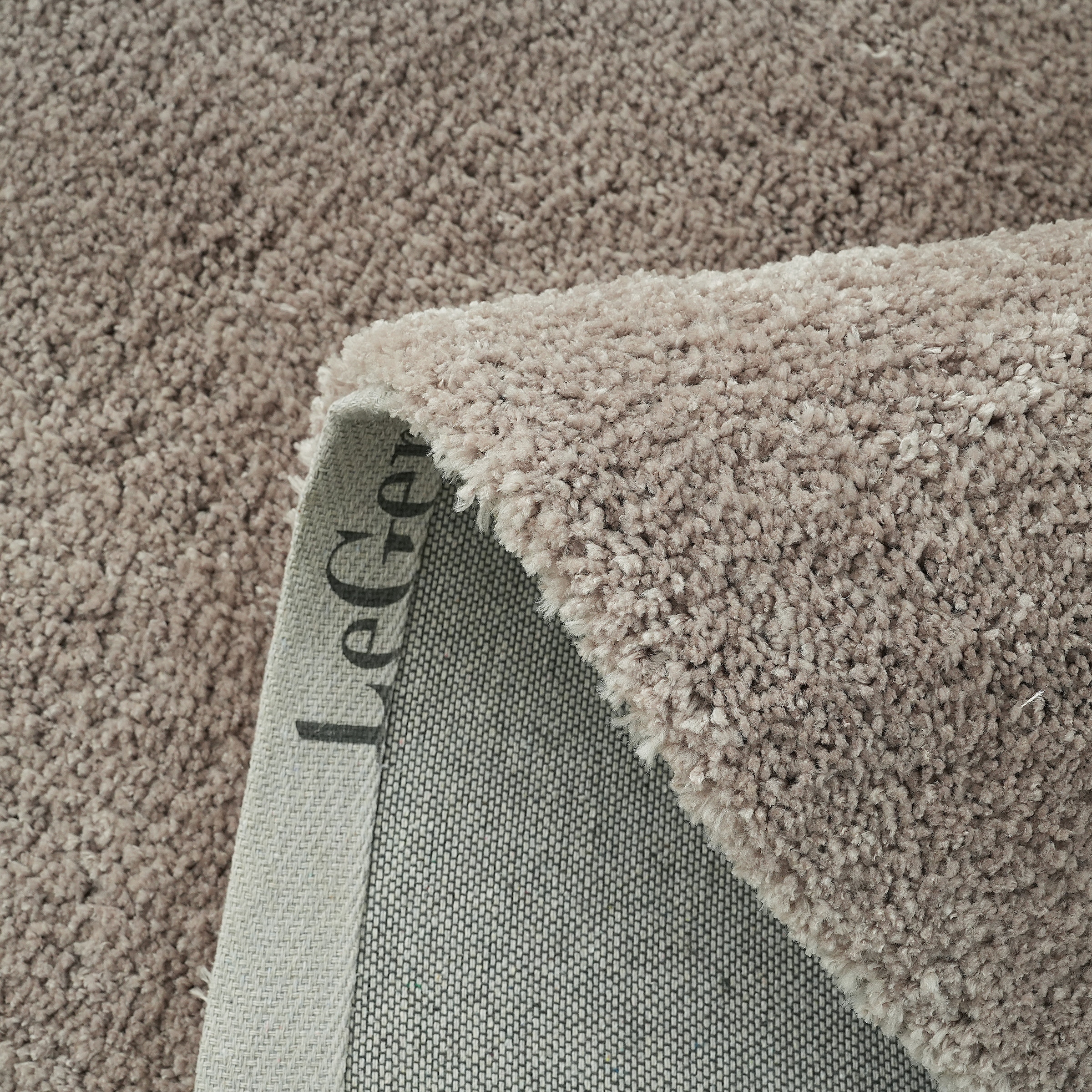 LeGer Home by Lena Gercke Hochflor-Teppich »Halrum, einfarbig, besondere Form, modern«, U-förmig, 25 mm Höhe, organische Form, bean shape, kuschelig, Wohnzimmer, Schlafzimmer