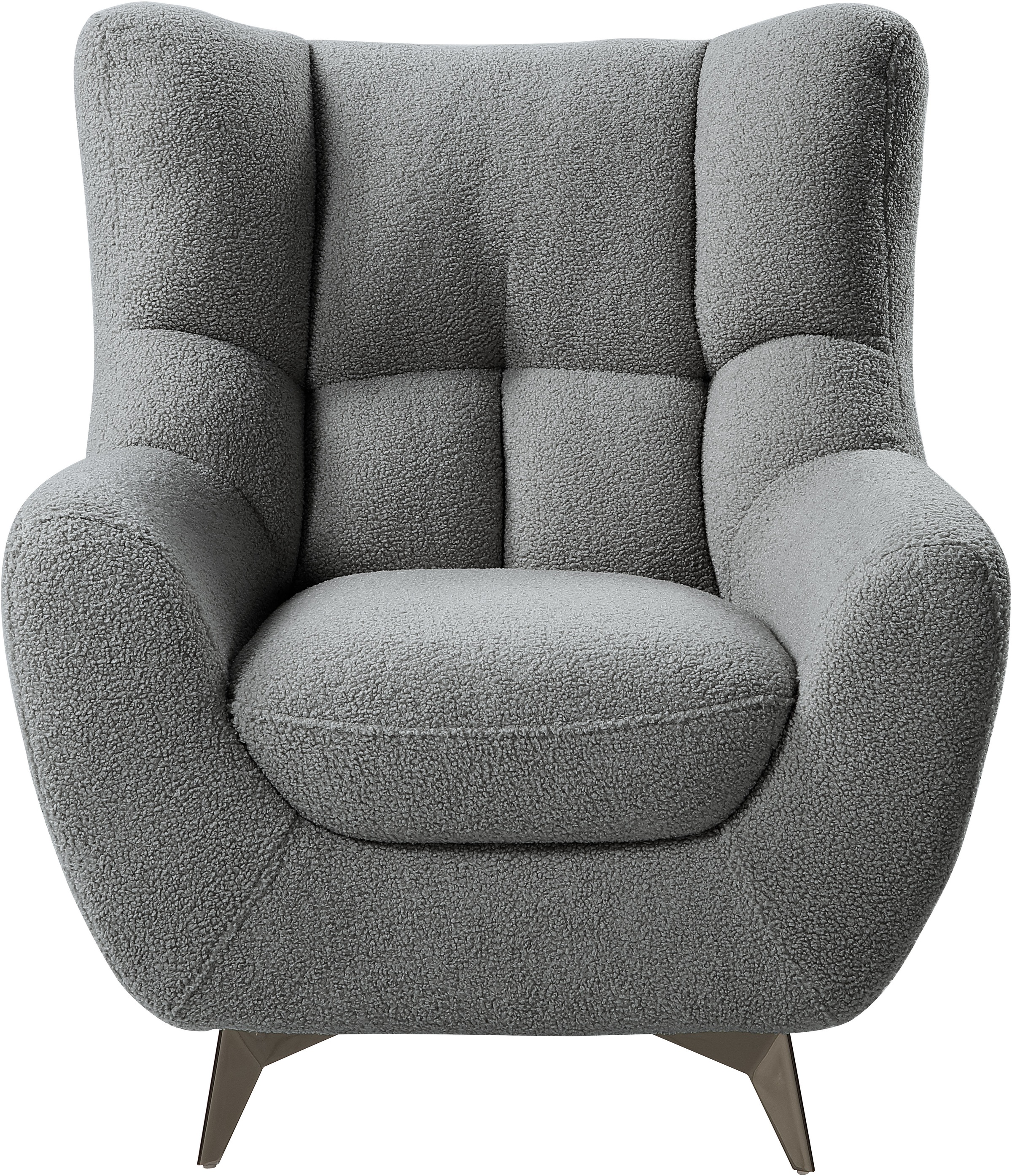 ATLANTIC home collection Sessel "Shawn", mit Federkern, trendy Bezug mit Te günstig online kaufen